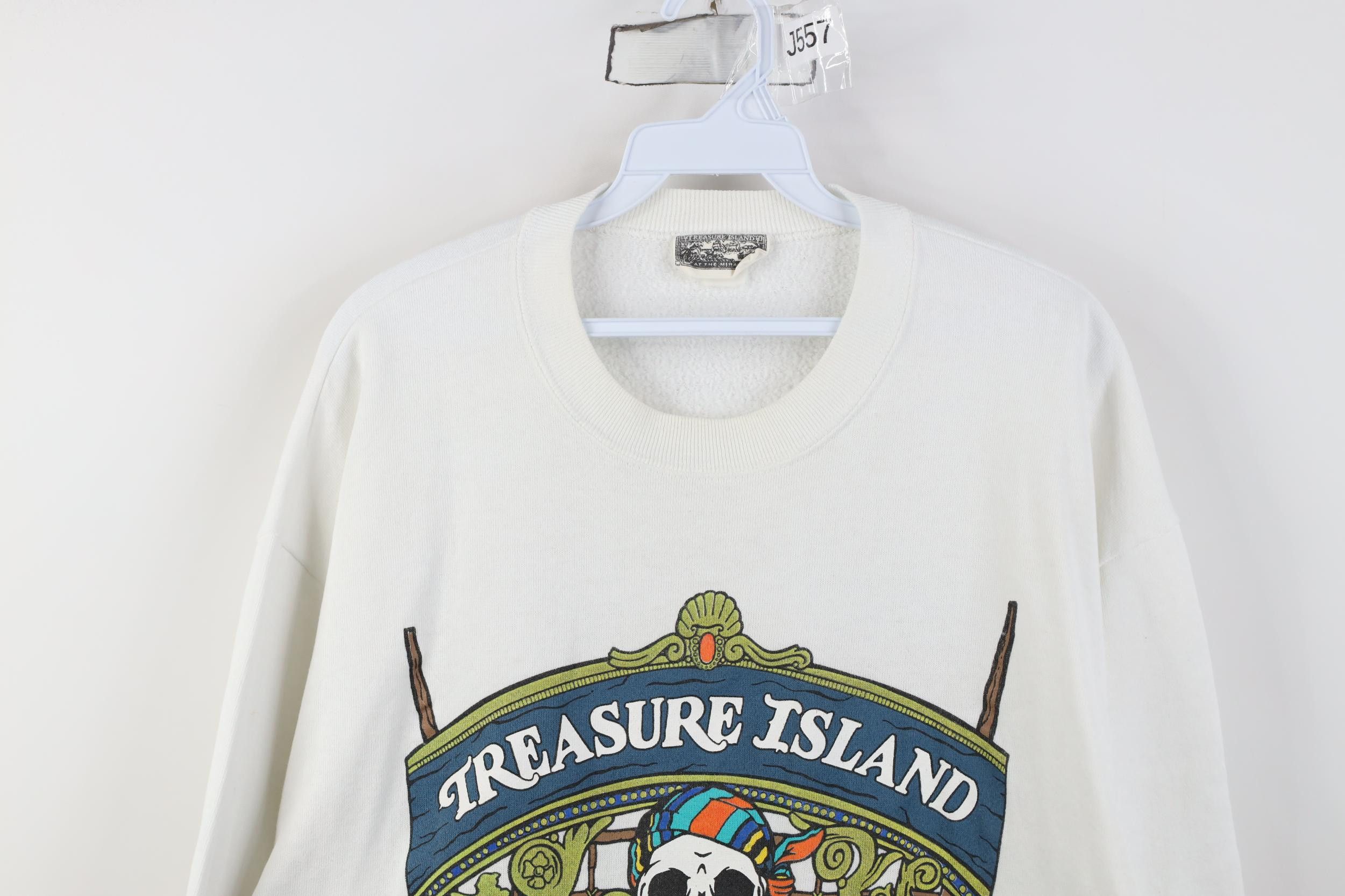 Vintage Vintage 90s Island at the Mirage Crewneck Sweatshirt Pirate Size US M / EU 48-50 / 2 - 2 Thumbnail