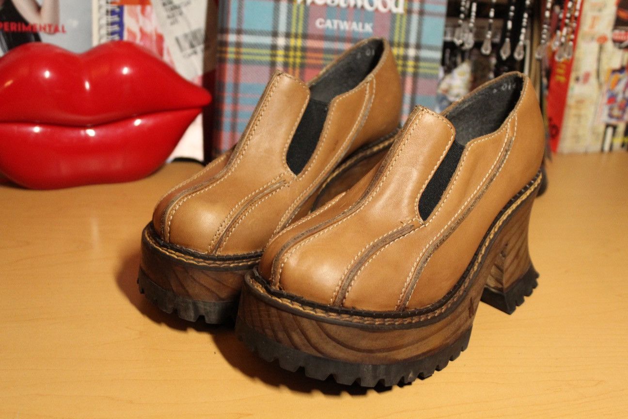 Other vintage london underground chunky wood platform Size US 6.5 / IT 36.5 - 6 Thumbnail