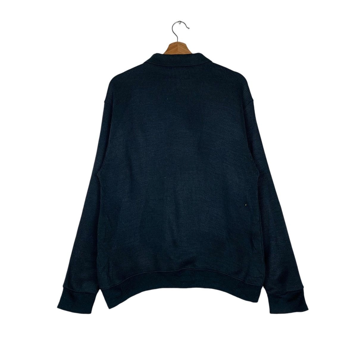 Japanese Brand MICHEL VALENTINO Single Pocket Polo Sweatshirt #1539-C69 Size US S / EU 44-46 / 1 - 7 Thumbnail