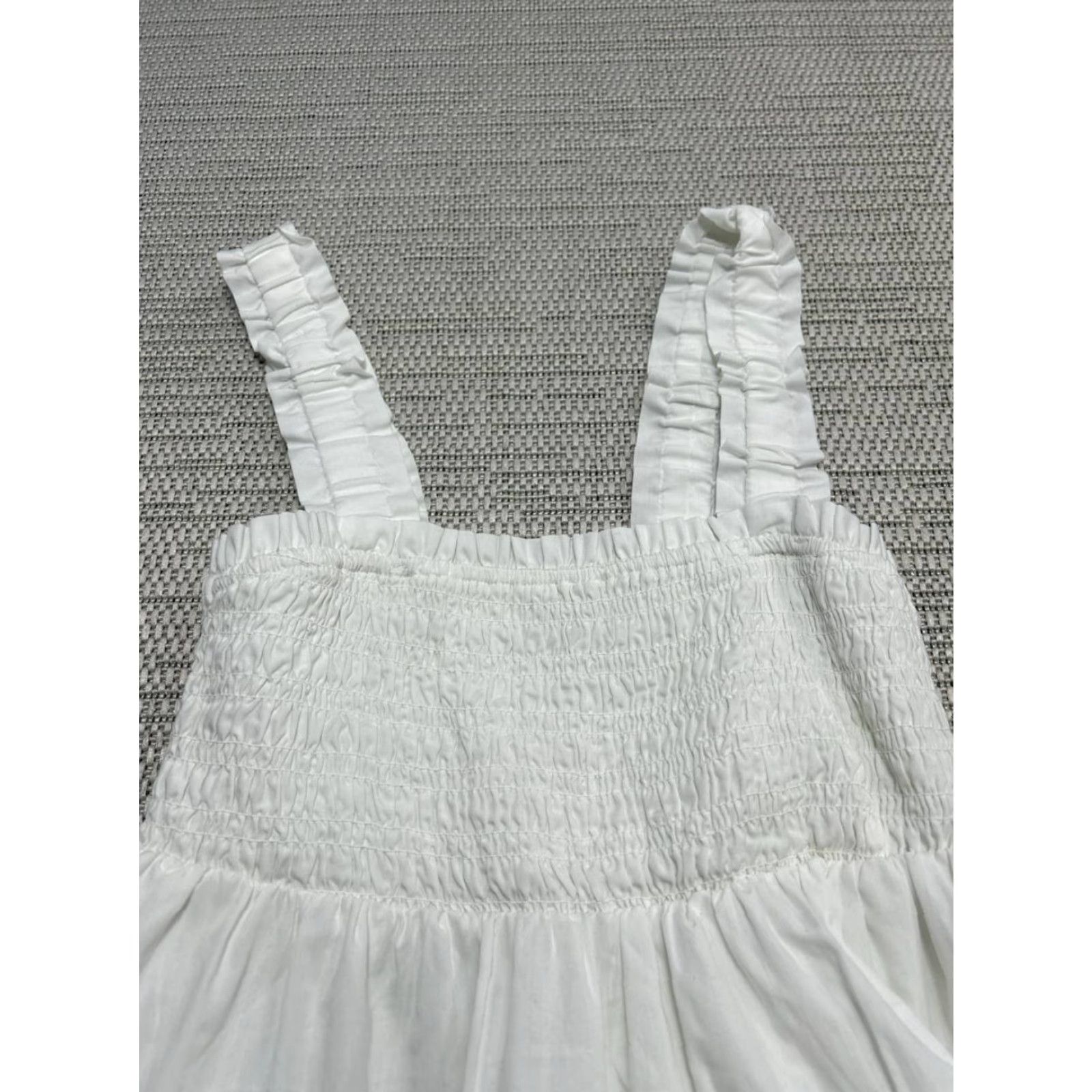 Abercrombie & Fitch Abercrombie & Fitch Dress Womens Large White Blouson Size L / US 10 / IT 46 - 2 Thumbnail