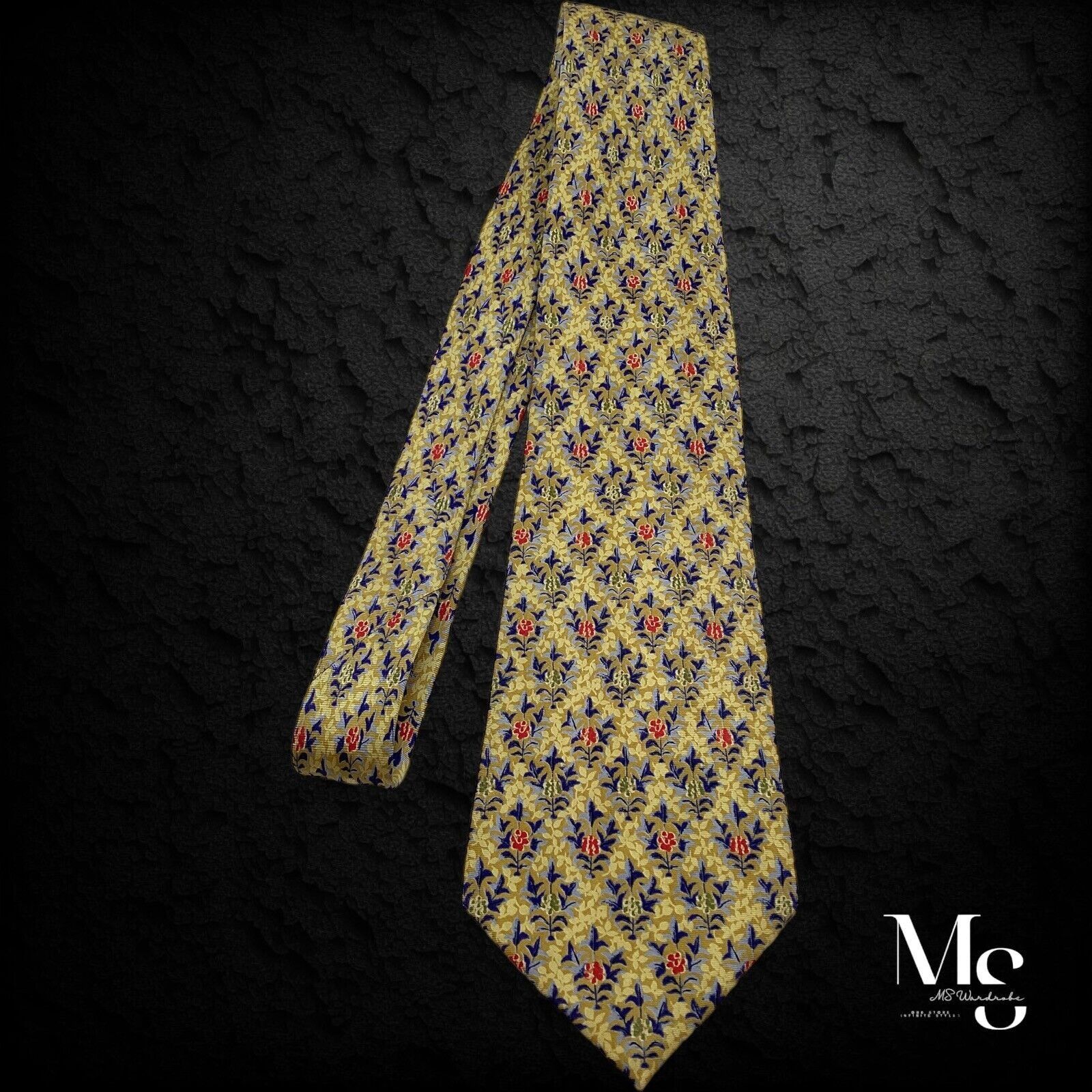 Other THE METROPOLITAN MUSEUM OF ART Gold Floral Silk Tie W:3.9" Size ONE SIZE - 7 Thumbnail