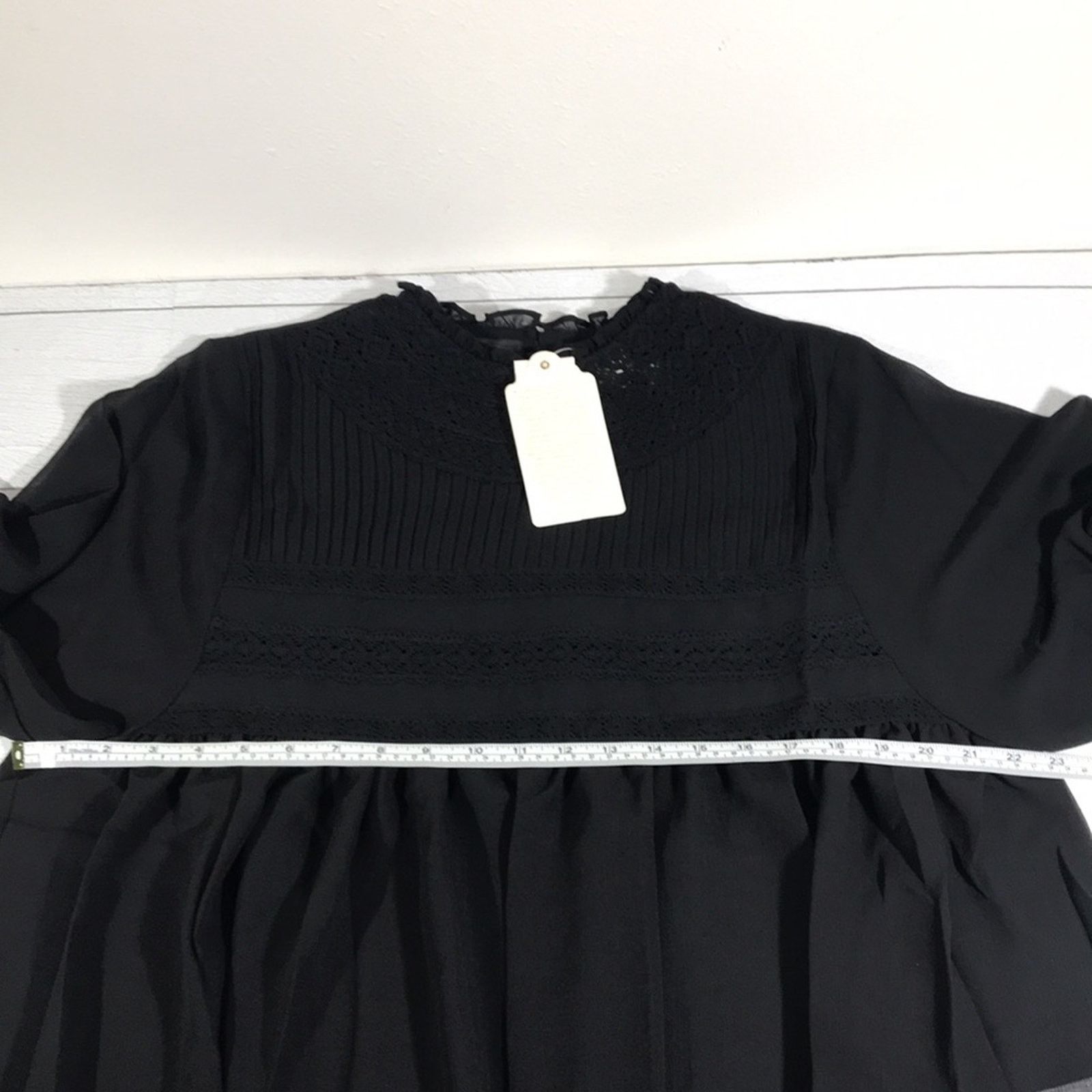 Other Band of Gypsies Semi Sheer Babydoll Blouse Small NWT Size S / US 4 / IT 40 - 8 Thumbnail