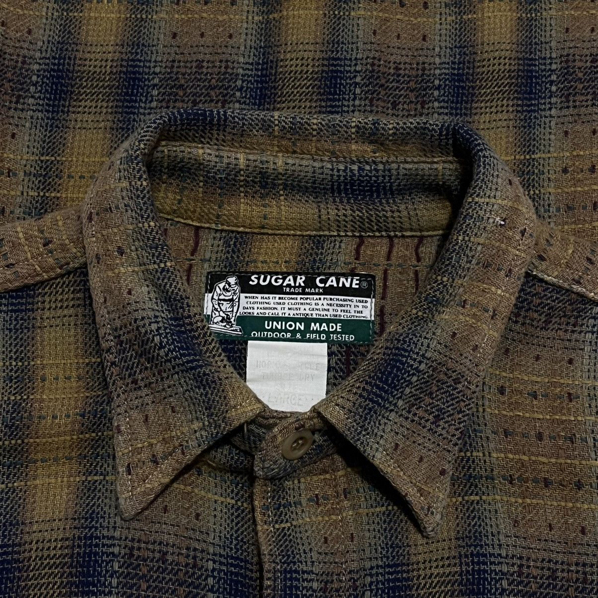 Sugar Cane Sugar cane by Toyo Enterprise Sashiko Flannel Shirt Size US L / EU 52-54 / 3 - 4 Thumbnail