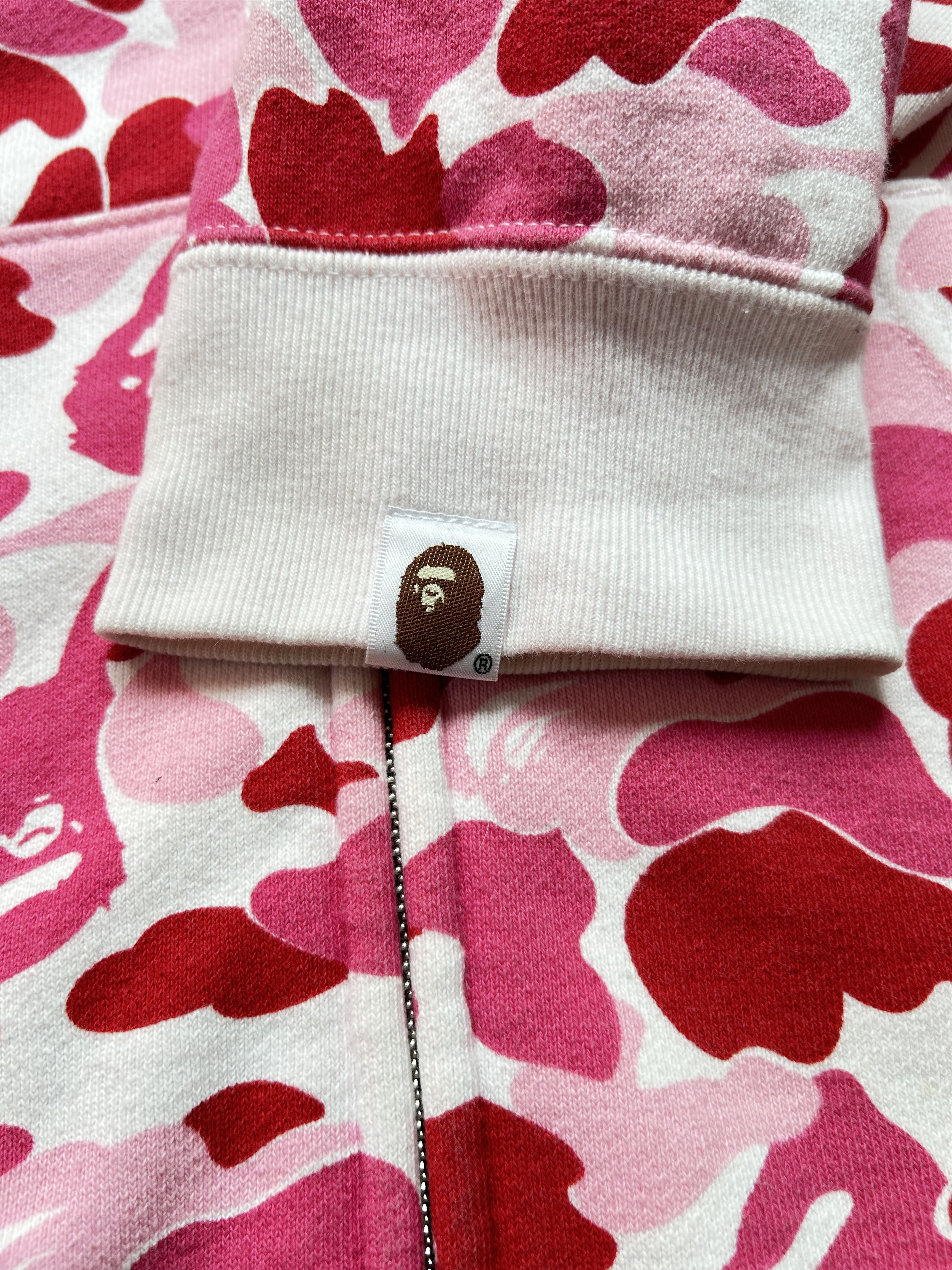 Bape BAPE LOGO ABC Camo Pink Full Zip Hoodie [Size S] Size S / US 4 / IT 40 - 3 Thumbnail