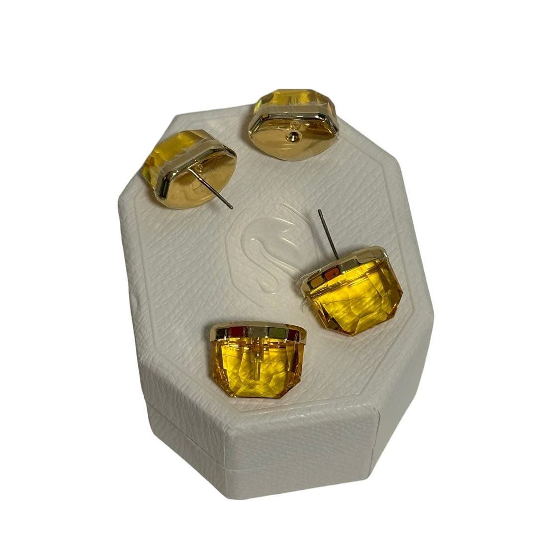 Swarovski Swarovski Lucent stud earrings Yellow, Gold-tone plated Size ONE SIZE - 2 Thumbnail