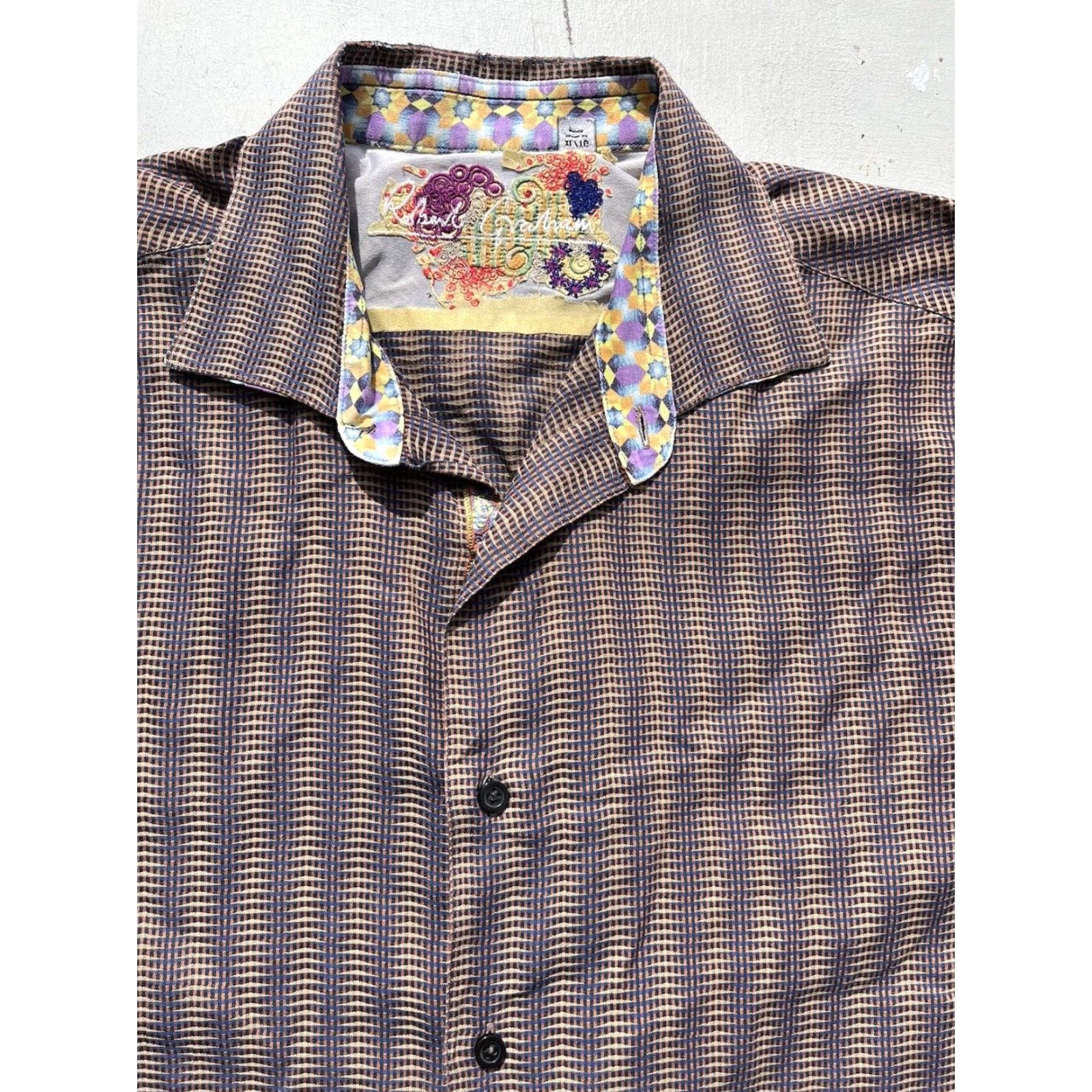 Robert Graham Robert Graham Shirt Multicolor Solid Button-Up XL Men’s Preppy City Bohemian Classic Size US XL / EU 56 / 4 - 2 Thumbnail