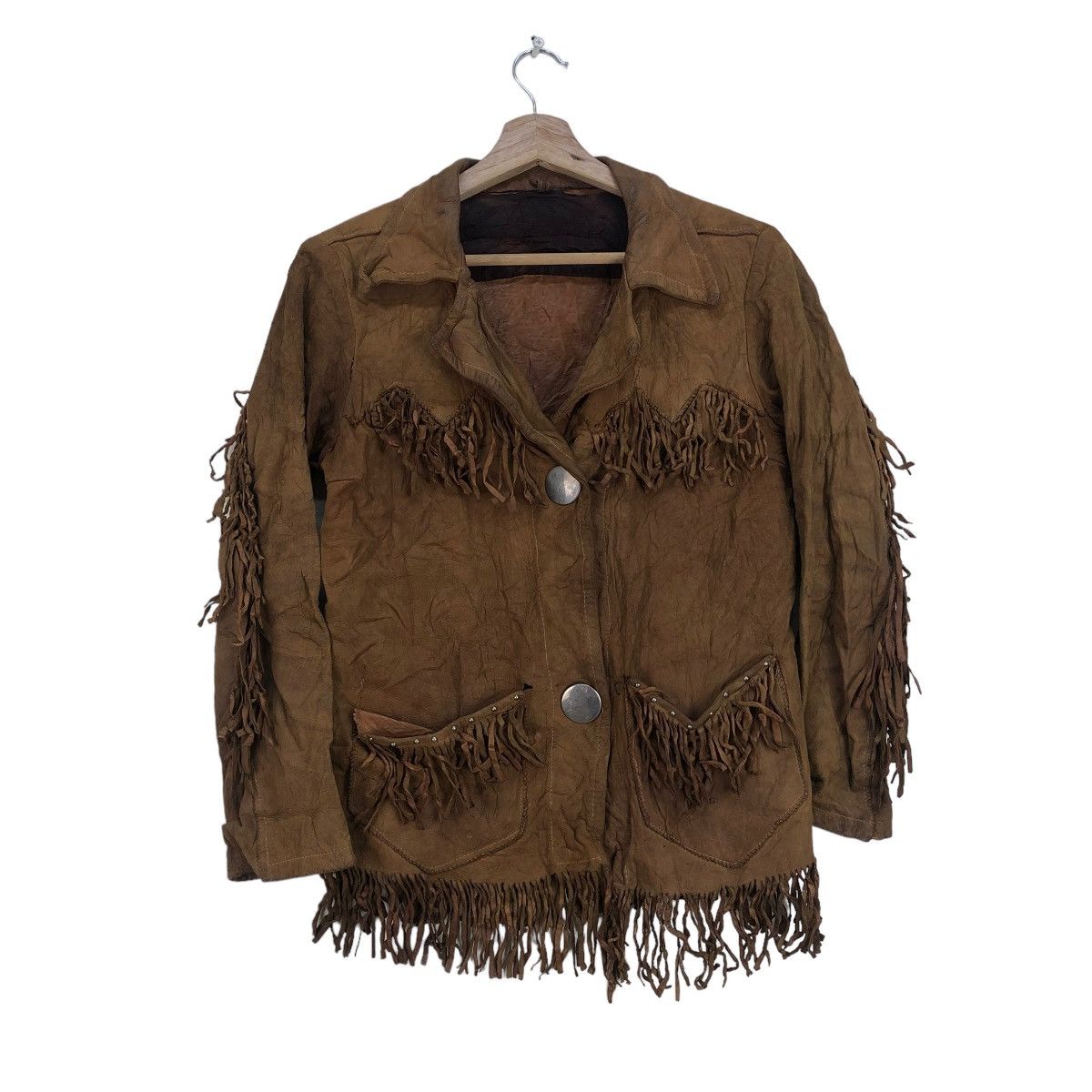 Buzz Rickson's 🔥United Carr Western Cowboy Jacket Fringed Leather Size S / US 4 / IT 40 - 1 Thumbnail