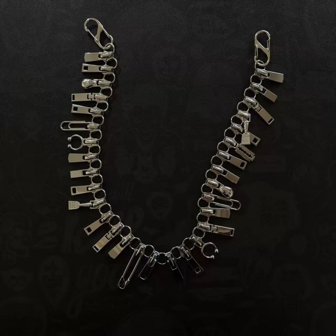 Vintage Retro hip-hop punk style jeans waist chain Size ONE SIZE - 2 Thumbnail