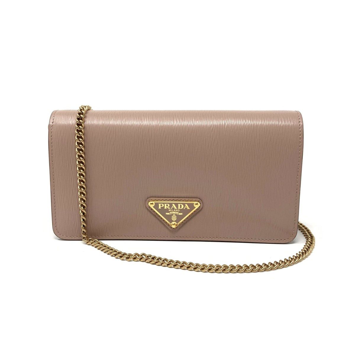image of NWT Prada Beige Vitello Move Small Wallet Crossbody Bag in Cipria Beige, Women's