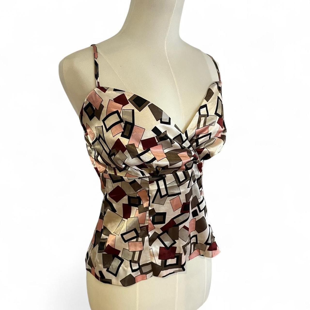 Other Silky satin geometric print cami top Size S / US 4 / IT 40 - 2 Thumbnail
