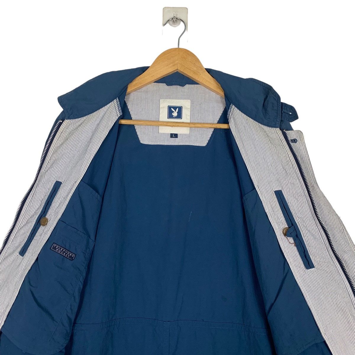 Playboy PLAYBOY SPORT Blue Casual Light Jacket #1056-C48 Size US L / EU 52-54 / 3 - 12 Thumbnail