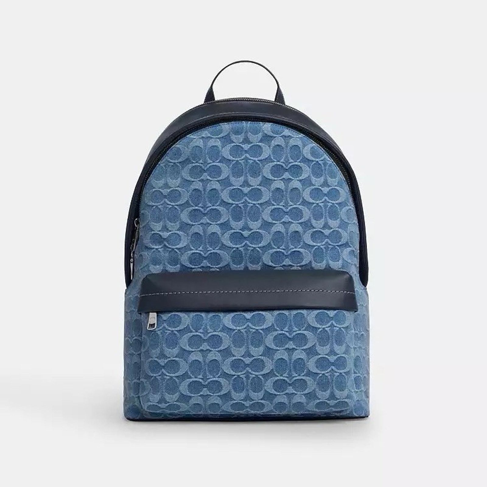 Coach NWT Coach Taylor Backpack Signature Denim CDF23 Silver/Denim Size ONE SIZE - 8 Thumbnail