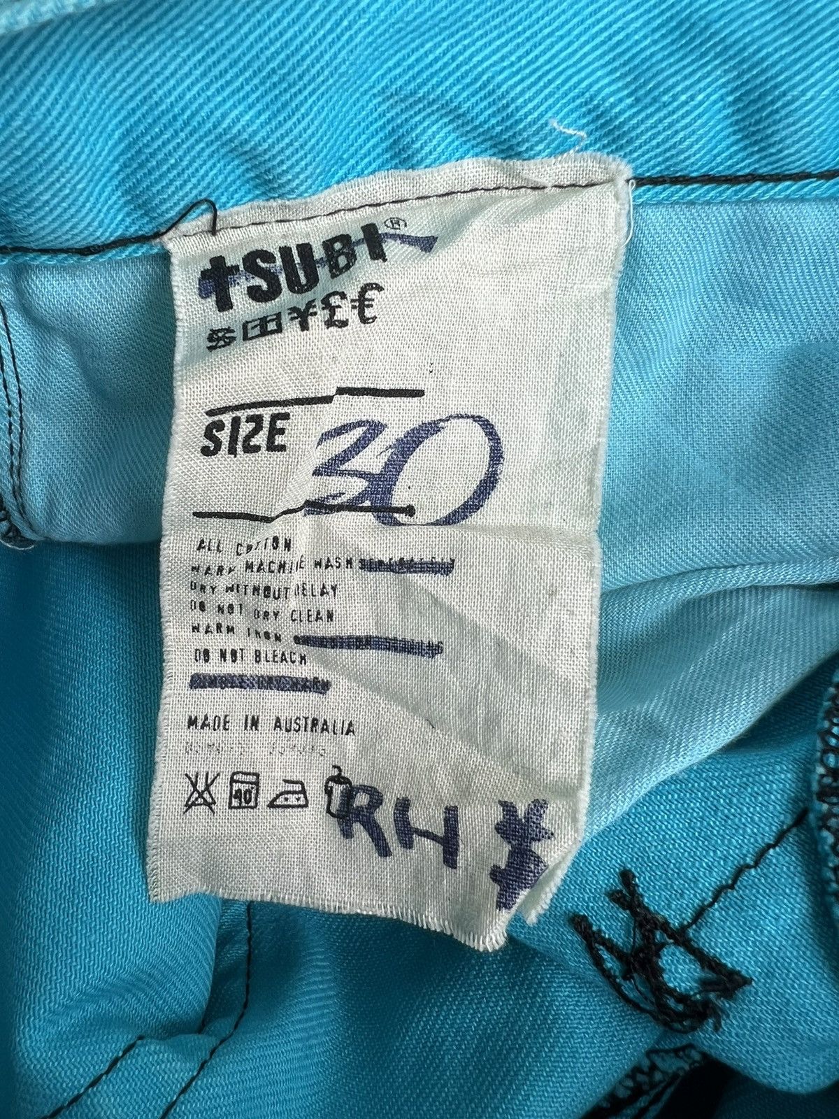 Ksubi OG Ksubi 🇦🇺 Neon Blue Rough Rocker Jeans Denim Turquoise Size US 30 / EU 46 - 12 Thumbnail
