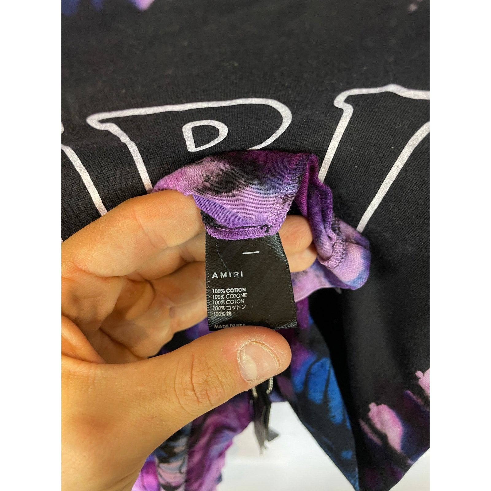 Amiri Amiri Crystal Ball Tie Dye Tee Used Small Size US S / EU 44-46 / 1 - 4 Thumbnail