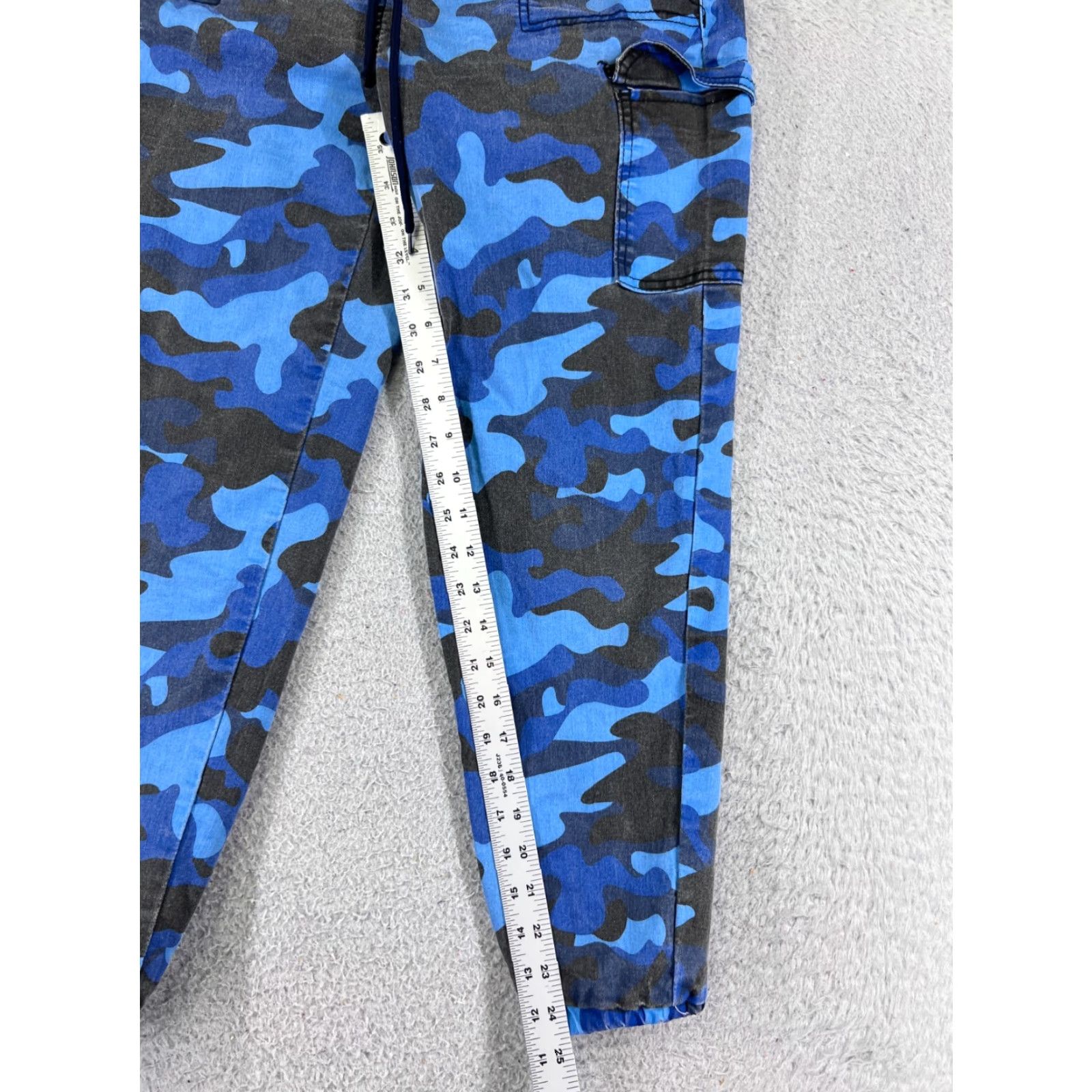 Vintage Vintage VIP Jeans Denim Cargo Pants Women Medium Blue Camouflage Tapered Stretch Size 34" / US 12 / IT 48 - 5 Thumbnail