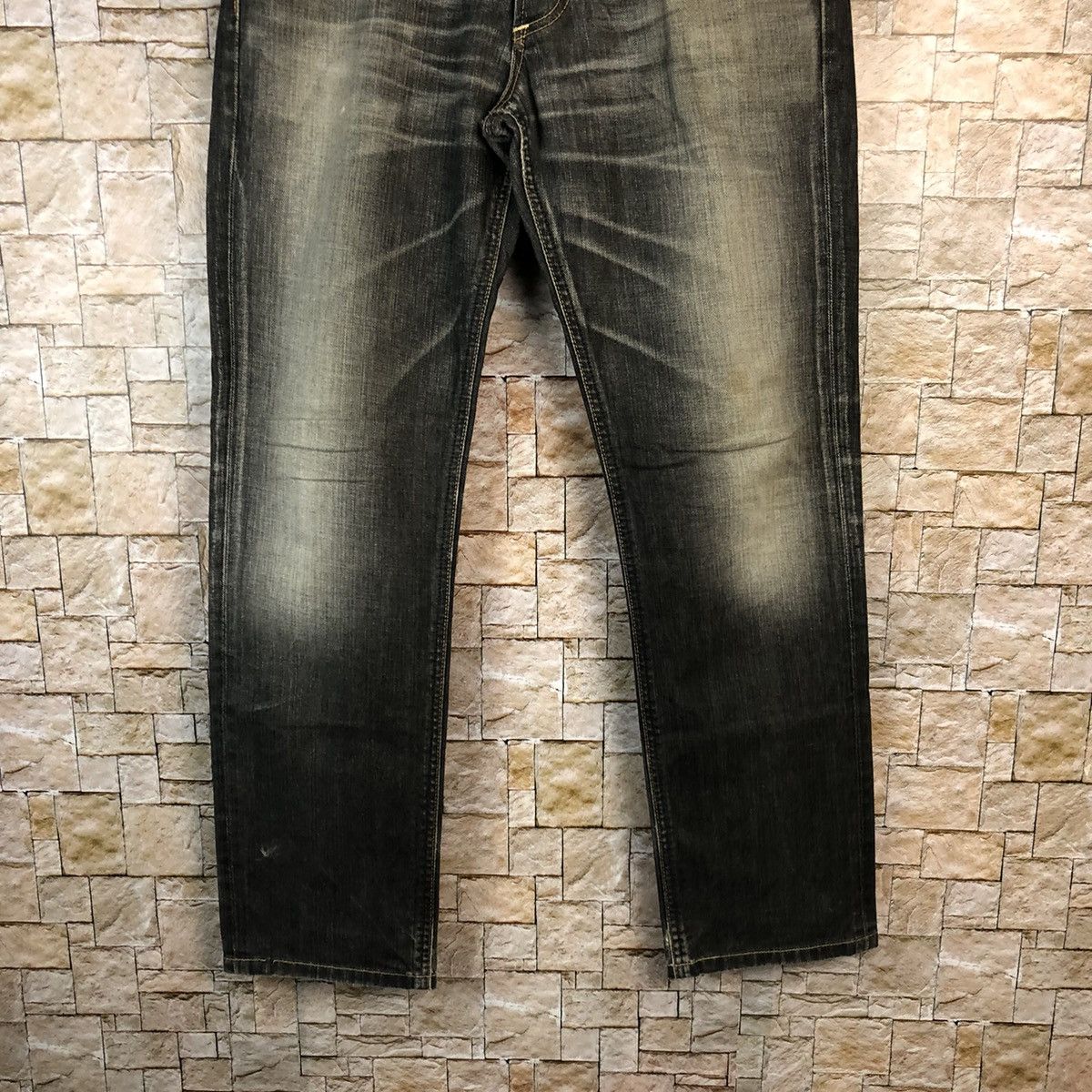 Japanese Brand Lee vintage faded Black Denim Pants #A1003 Size US 31 - 3 Thumbnail