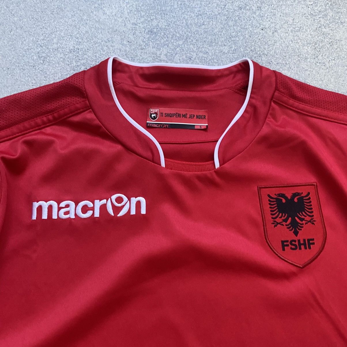 Macron Macron Albania Soccer Jersey Euro World Cup Retro Football Size US S / EU 44-46 / 1 - 5 Thumbnail