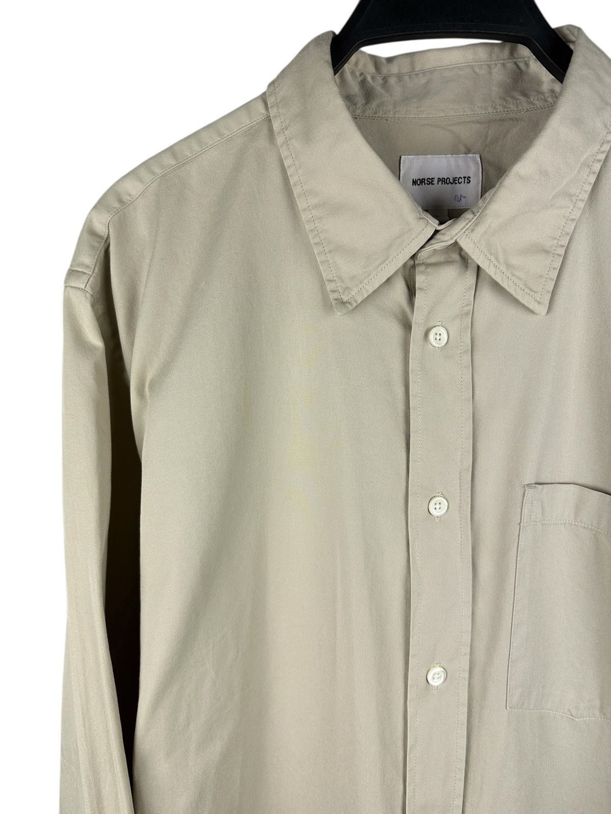 Norse Projects Norse Projects Osvald Twill Shirt Long Sleeve Button Up Size US L / EU 52-54 / 3 - 2 Thumbnail