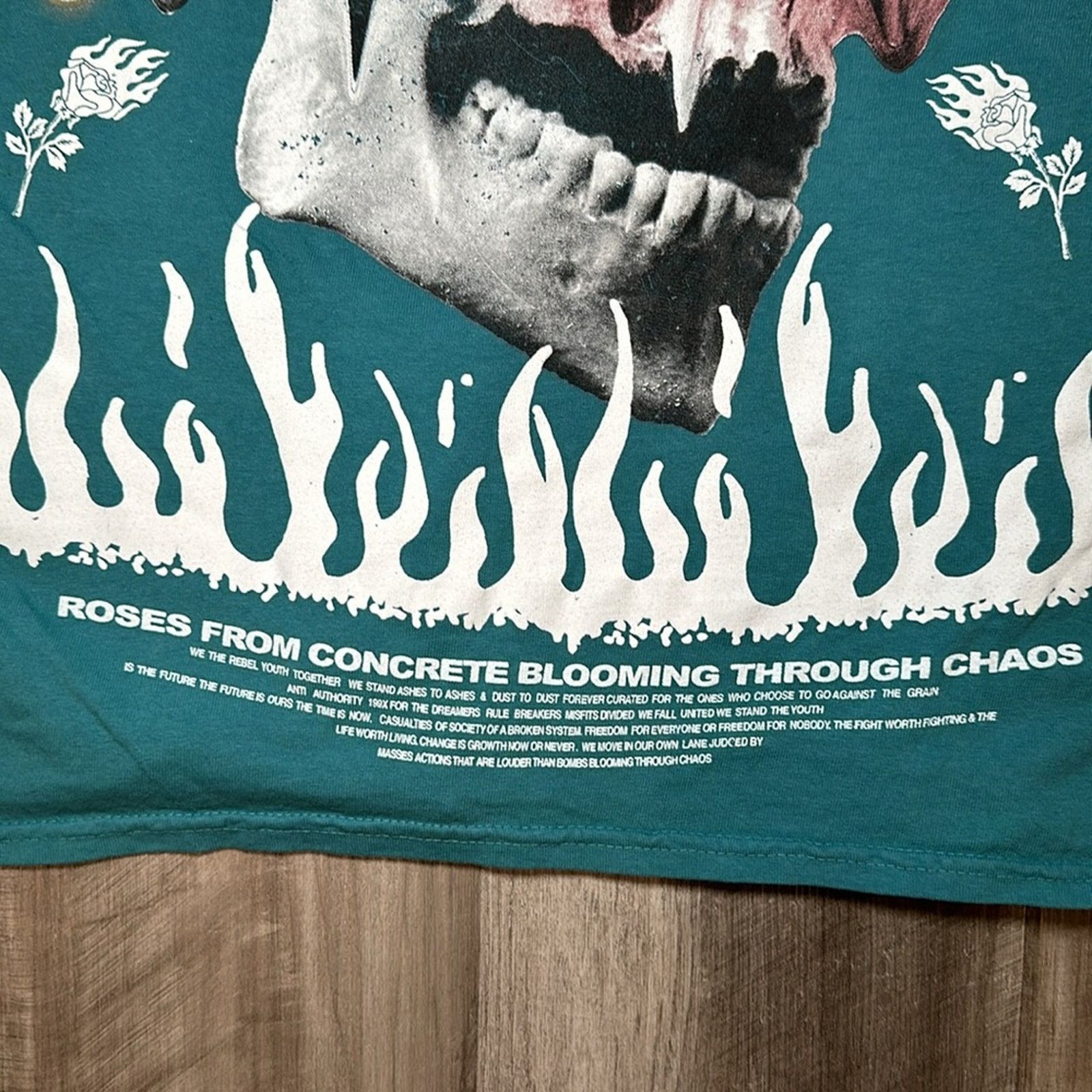 Civil Regime Civil Regime Skull Roses From Concrete Tee - Small Size US S / EU 44-46 / 1 - 5 Thumbnail