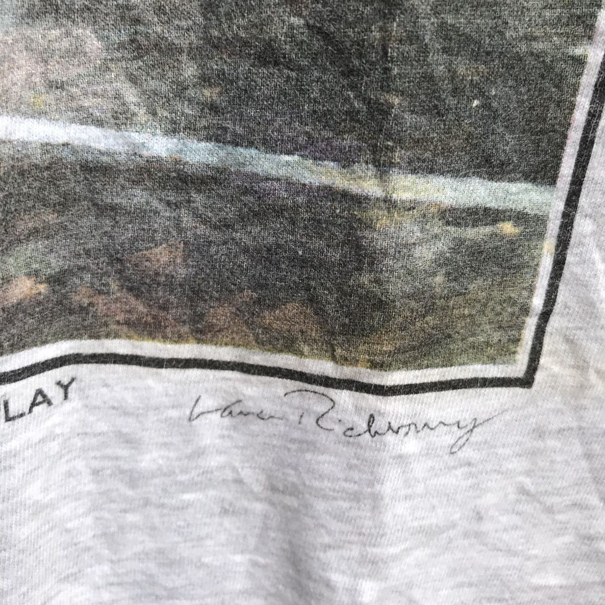 Vintage Vintage 90s BLACK MIKE makes the play photo art tee Size US L / EU 52-54 / 3 - 4 Thumbnail
