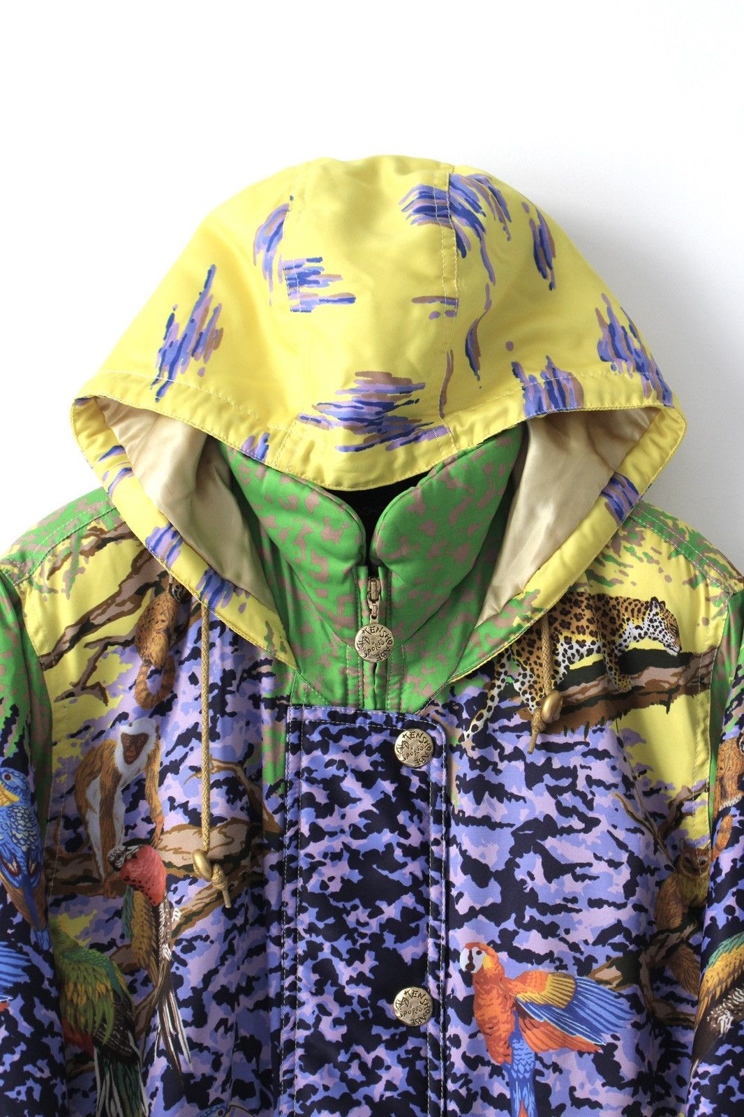 Japanese Brand 2000S KENSHO ABE JAPAN SPORTS WILDLIFE PRINT HOODED JACKET Size US L / EU 52-54 / 3 - 3 Thumbnail