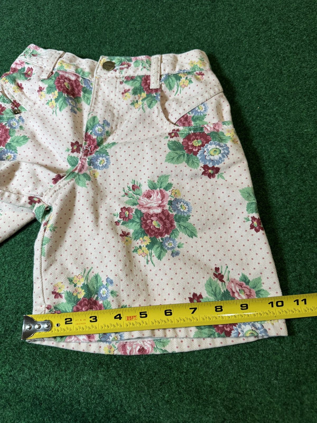 Vintage Vintage 90s Palmetto’s Womens 6/7 Floral Denim 8” Shorts Size 28" / US 6 / IT 42 - 6 Thumbnail