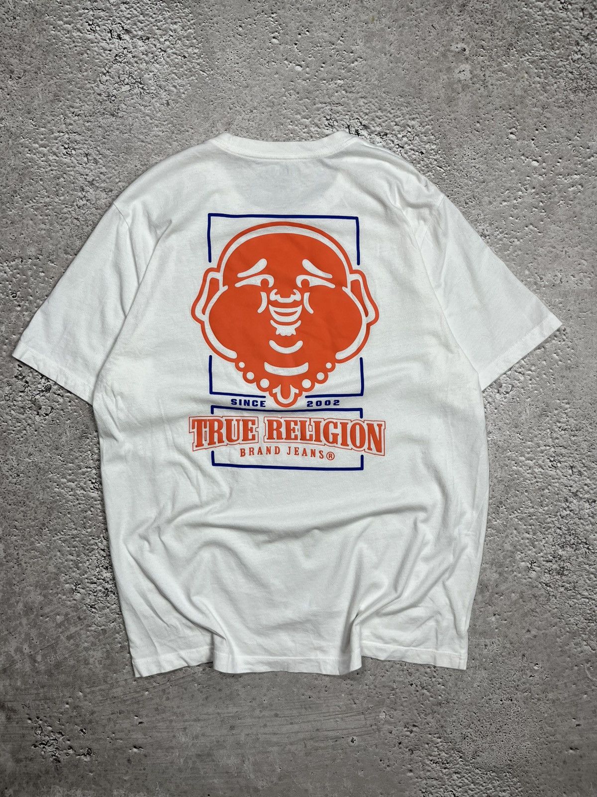 True Religion True Religion White T Shirt Big Buddha Graphic Logo XL Size US XL / EU 56 / 4 - 1 Thumbnail