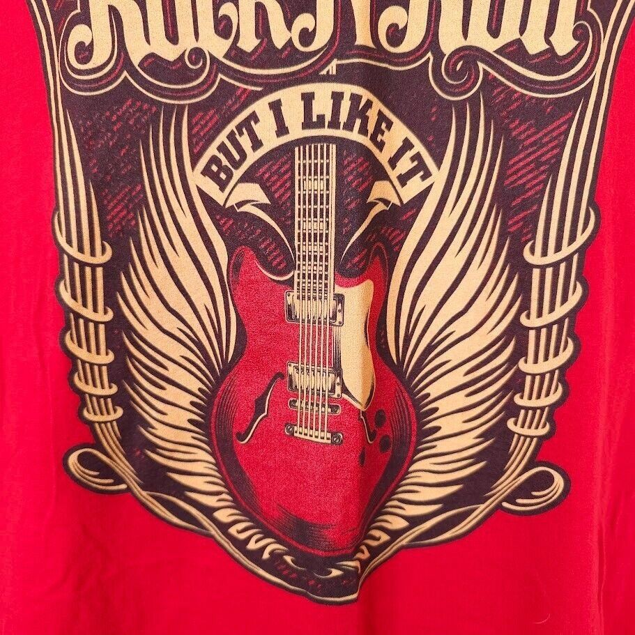 Other Rock N Roll T Shirt Womens Size XL Red Guitar Wings Music Size XL / US 12-14 / IT 48-50 - 3 Thumbnail