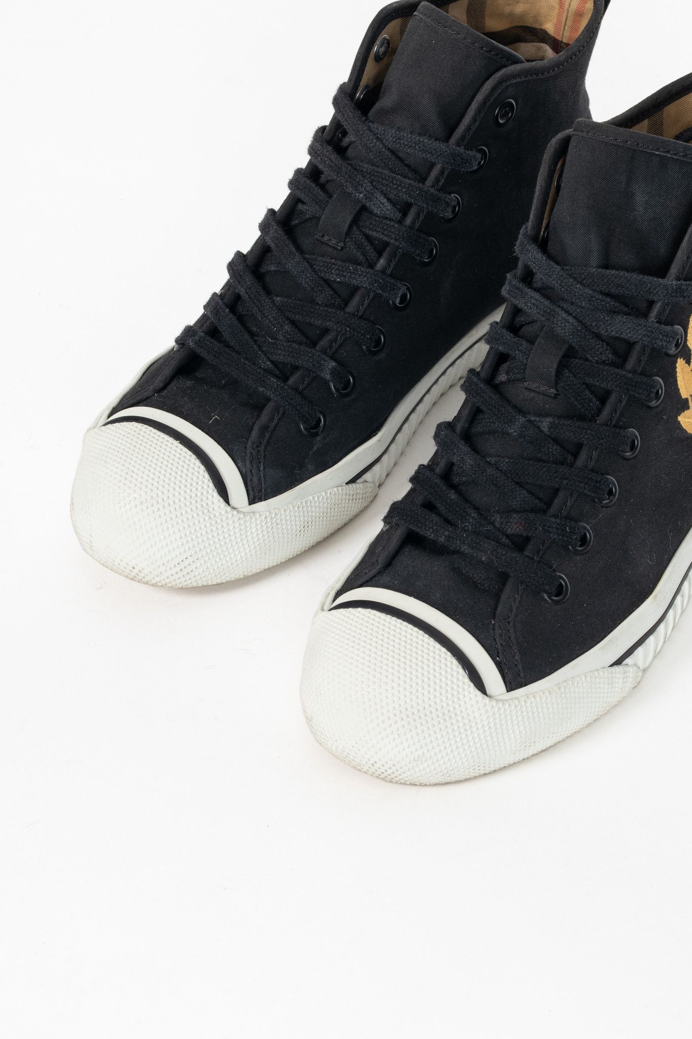 Burberry Burberry Kingly Big C Embroidered High-Top Lace-Up Sneakers Size US 6.5 / IT 36.5 - 6 Thumbnail