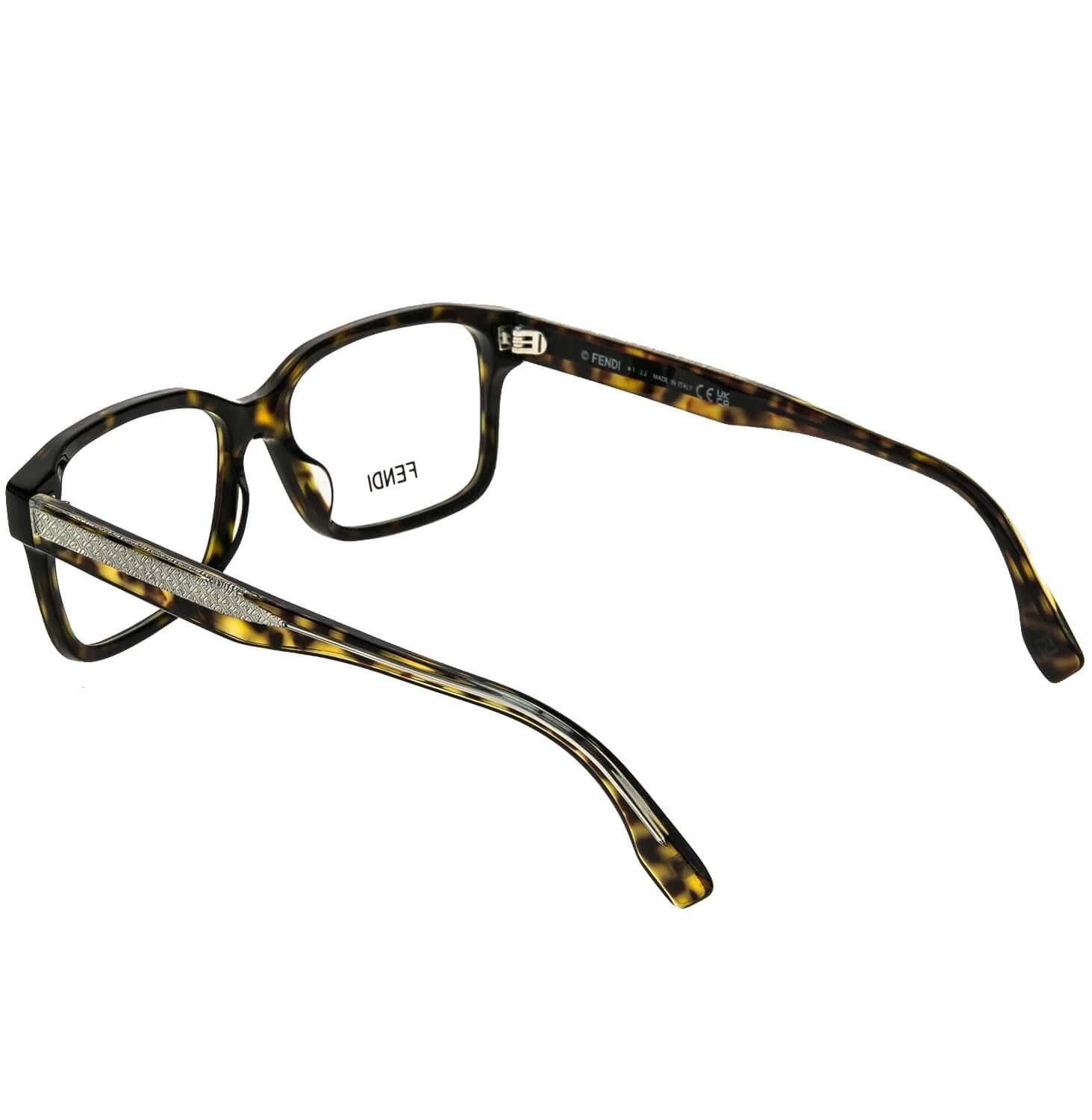 Fendi FENDI 50030 052 Brown Gold Print Eyeglasses FE50030I 052 Size ONE SIZE - 3 Thumbnail