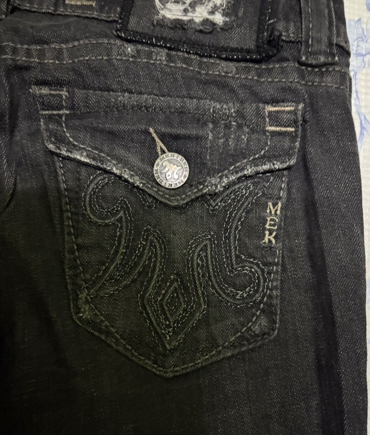 MEK × Mek Denim Mek Denim Streetwear Distressed Denim Size US 33 - 21 Thumbnail