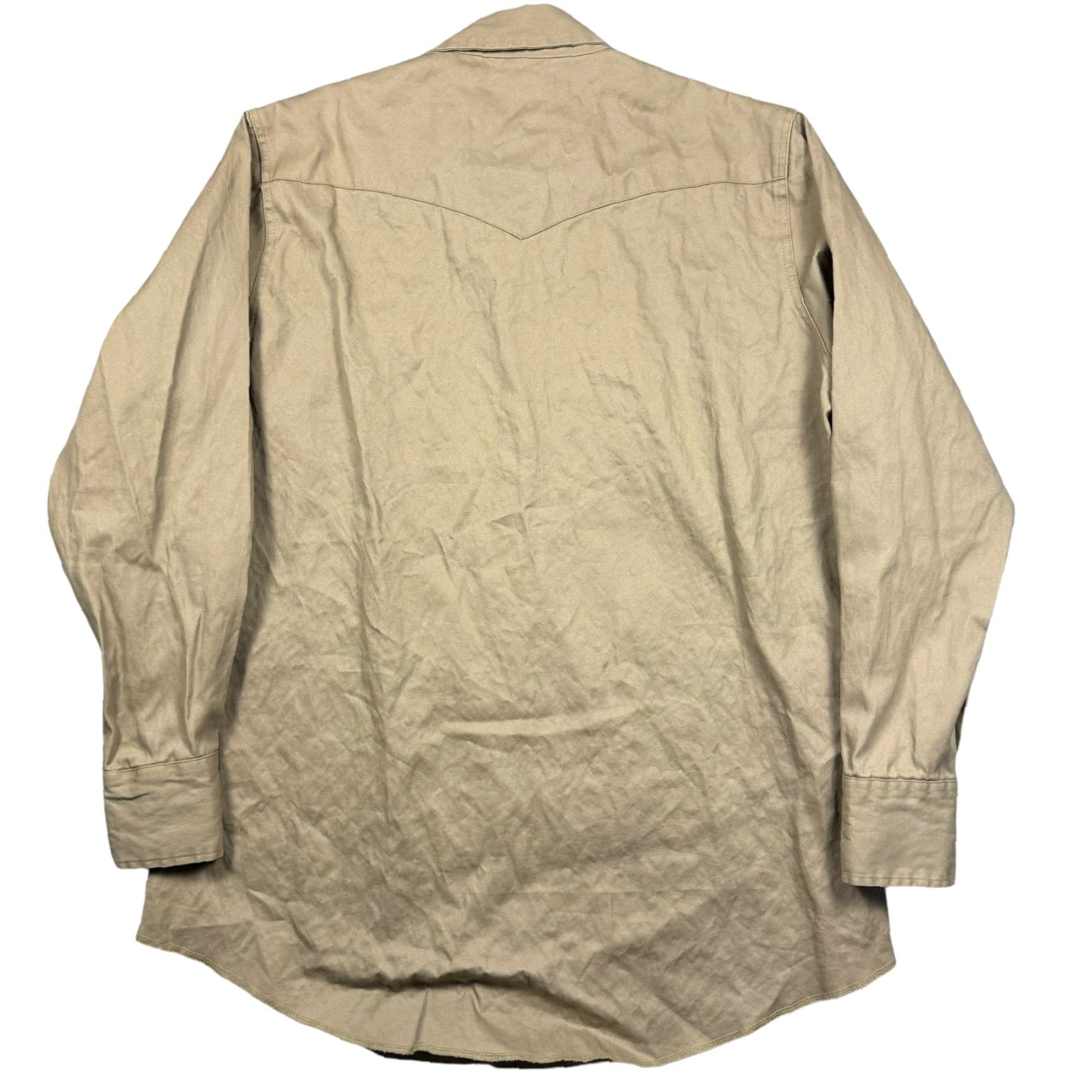 Wrangler VINTAGE Wrangler Canvas Shirt Men's XLT Pearl Snap Western Utility Workwear Shirt Size US XL / EU 56 / 4 - 7 Thumbnail