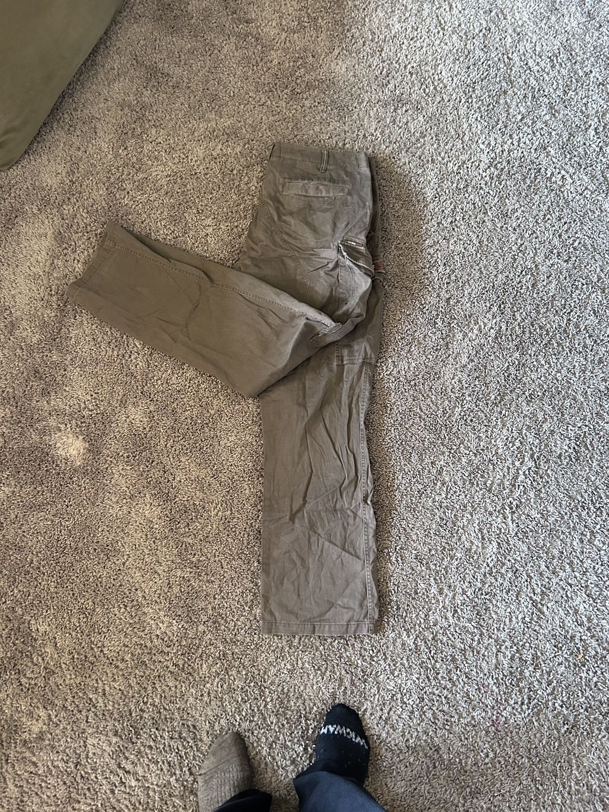 Vintage × Volcom Baggy brown volcom cargo pants Size US 38 / EU 54 - 1 Thumbnail