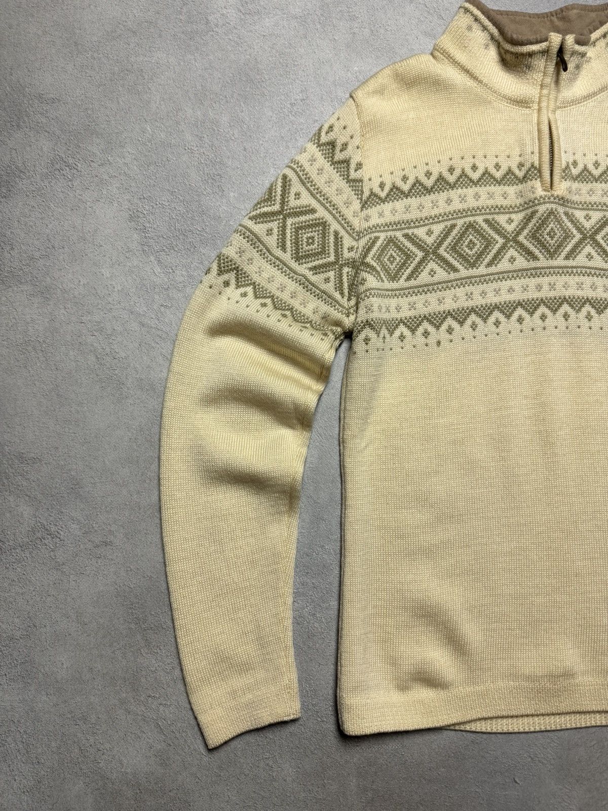 Dale Of Norway Dale Of Norway 1/4 Zip Wool Knit Sweater Geometrical Pattern Size M / US 6-8 / IT 42-44 - 5 Thumbnail