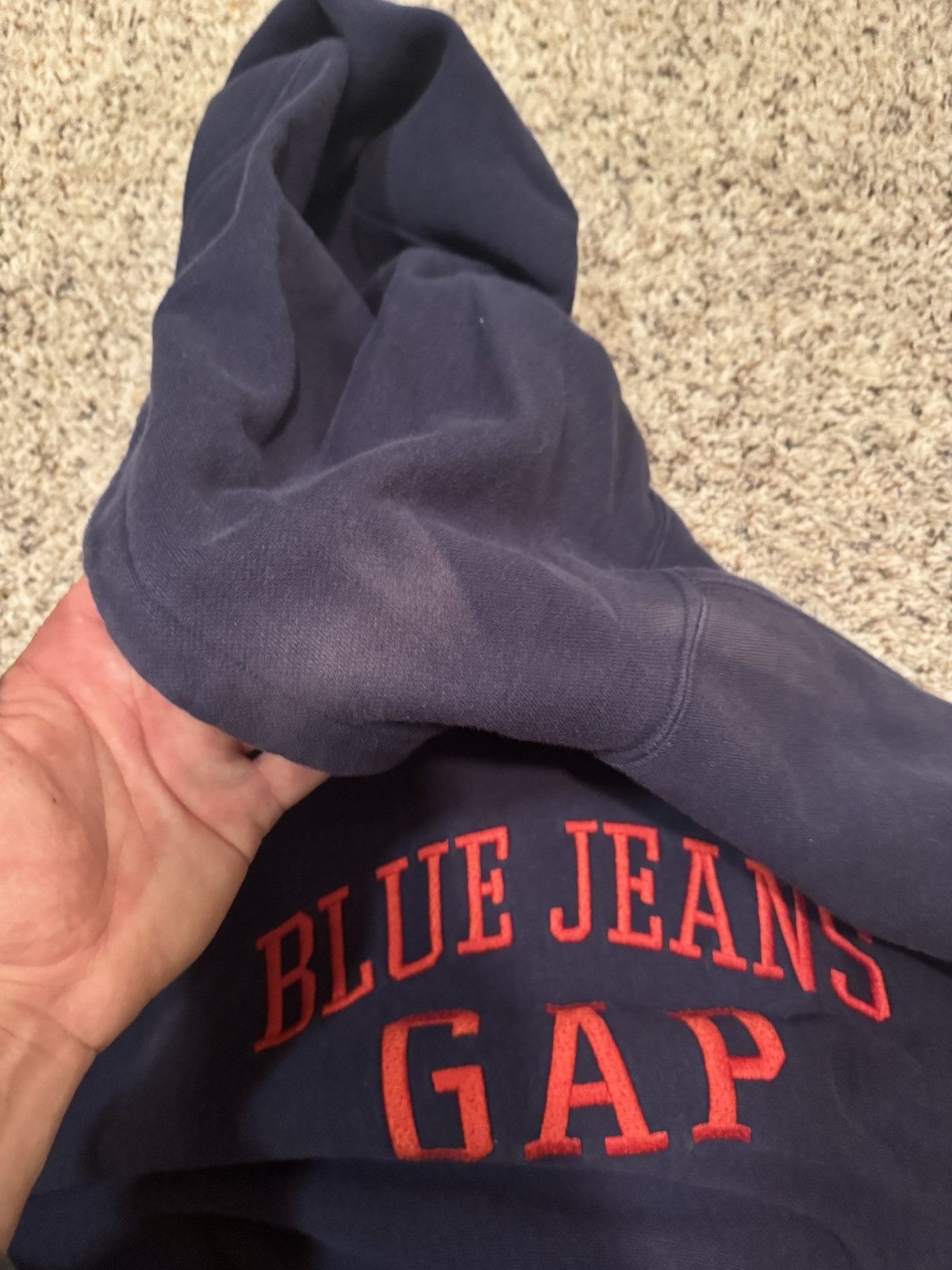 Gap Vintage gap blue jeans hoodie Size US XL / EU 56 / 4 - 3 Thumbnail