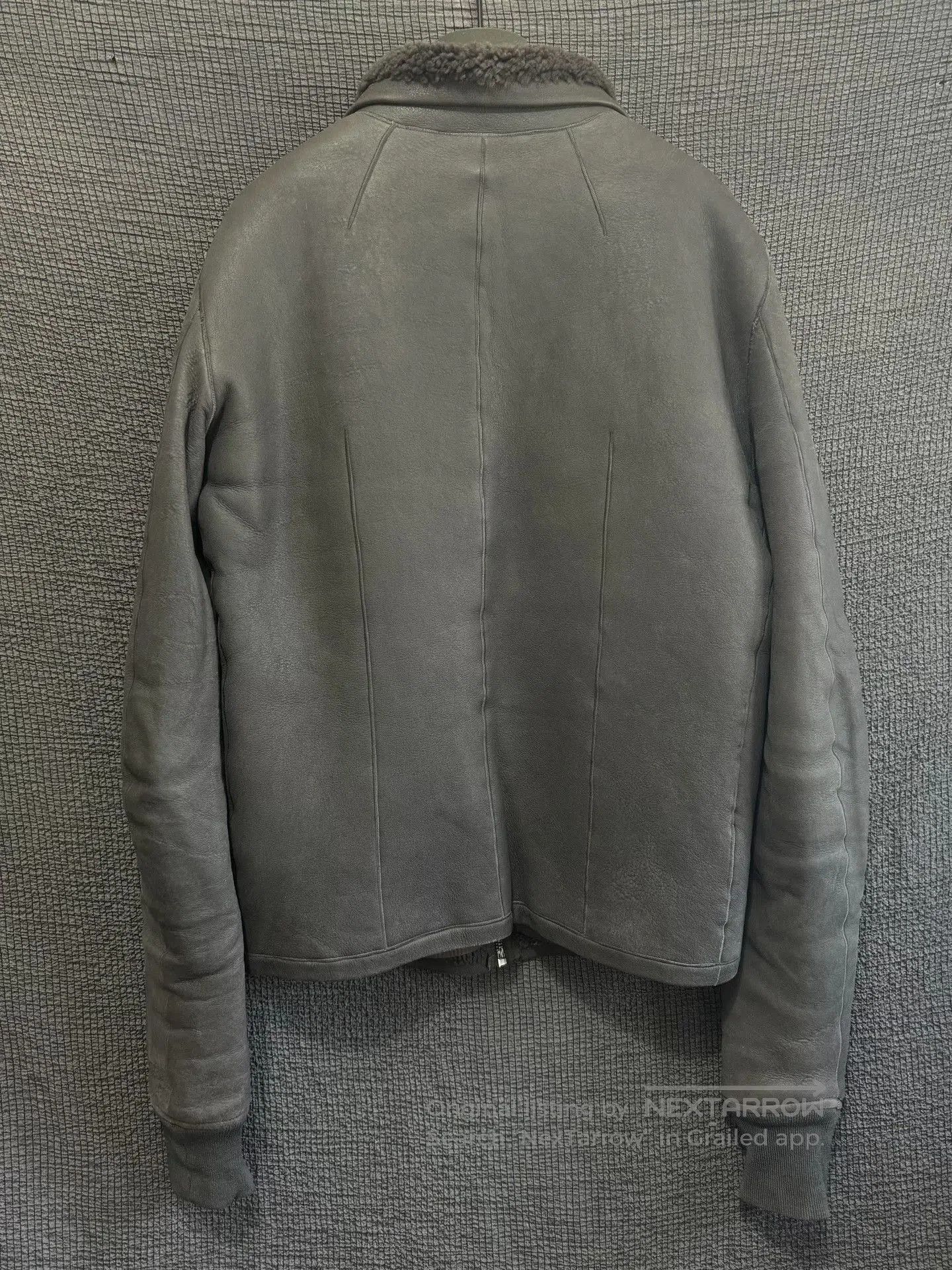 Rick Owens rick owens leather jacket with shearling collar. Size US M / EU 48-50 / 2 - 4 Thumbnail