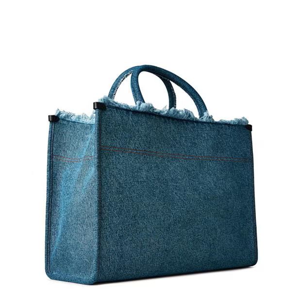 Lanvin o1g2r1mq1024 Size: OS / Tote Bag in Denim Blue Size ONE SIZE - 2 Thumbnail