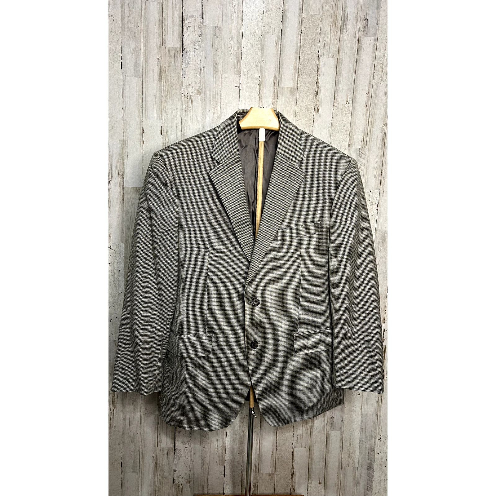 Lauren Ralph Lauren Vintage 90s Ralph Lauren Men's Herringbone Blazer Size 40S Size 40S - 1 Thumbnail