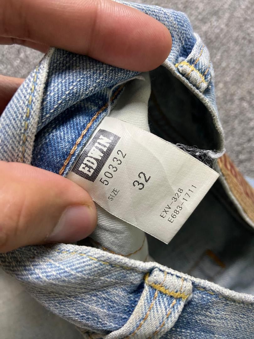 Edwin Vintage Edwin 503 Distressed Ripped Short Jeans (181) Size US 33 - 3 Thumbnail