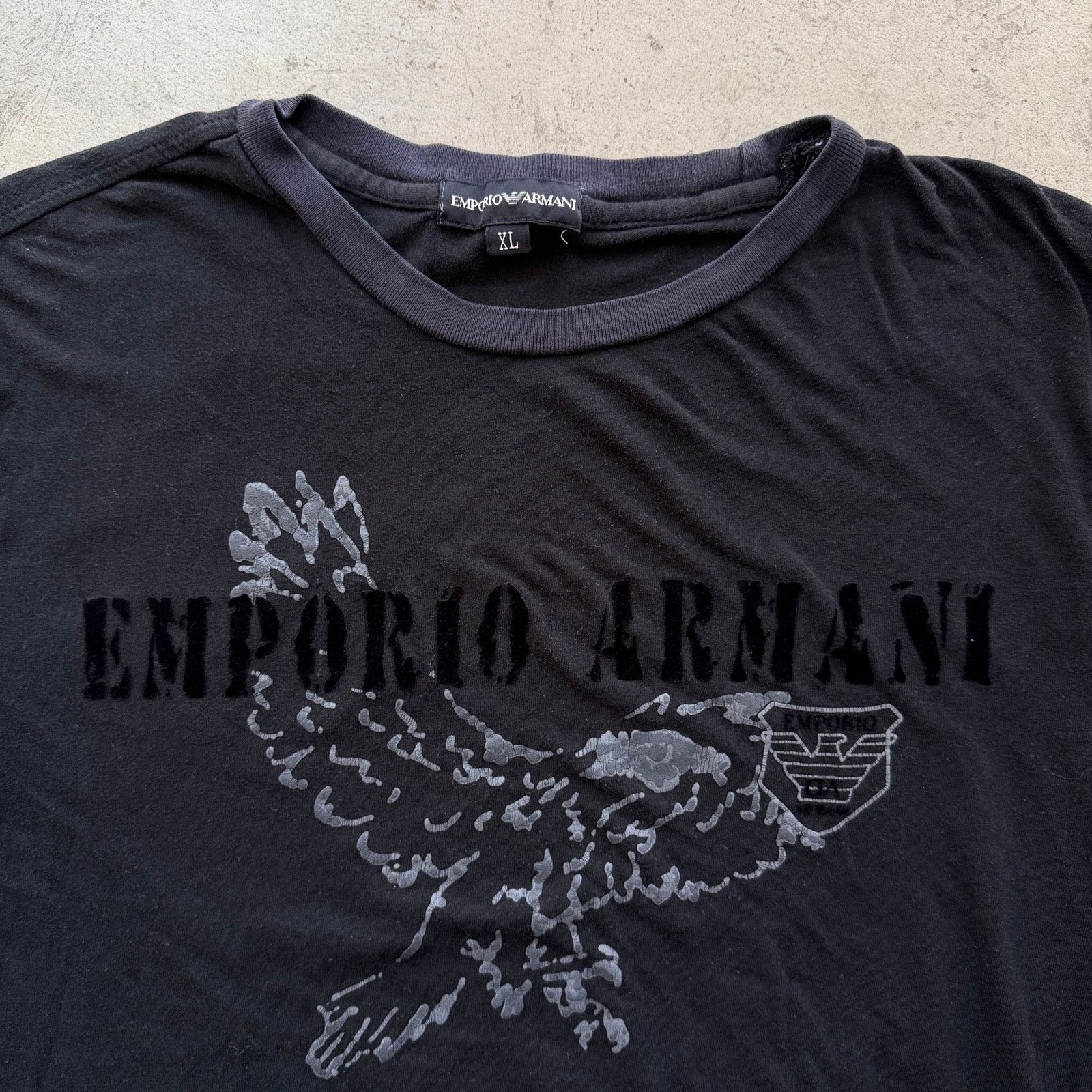 Emporio Armani Emporio Armani Eagle Logo Graphic Tee two tone sun faded Size US L / EU 52-54 / 3 - 1 Thumbnail