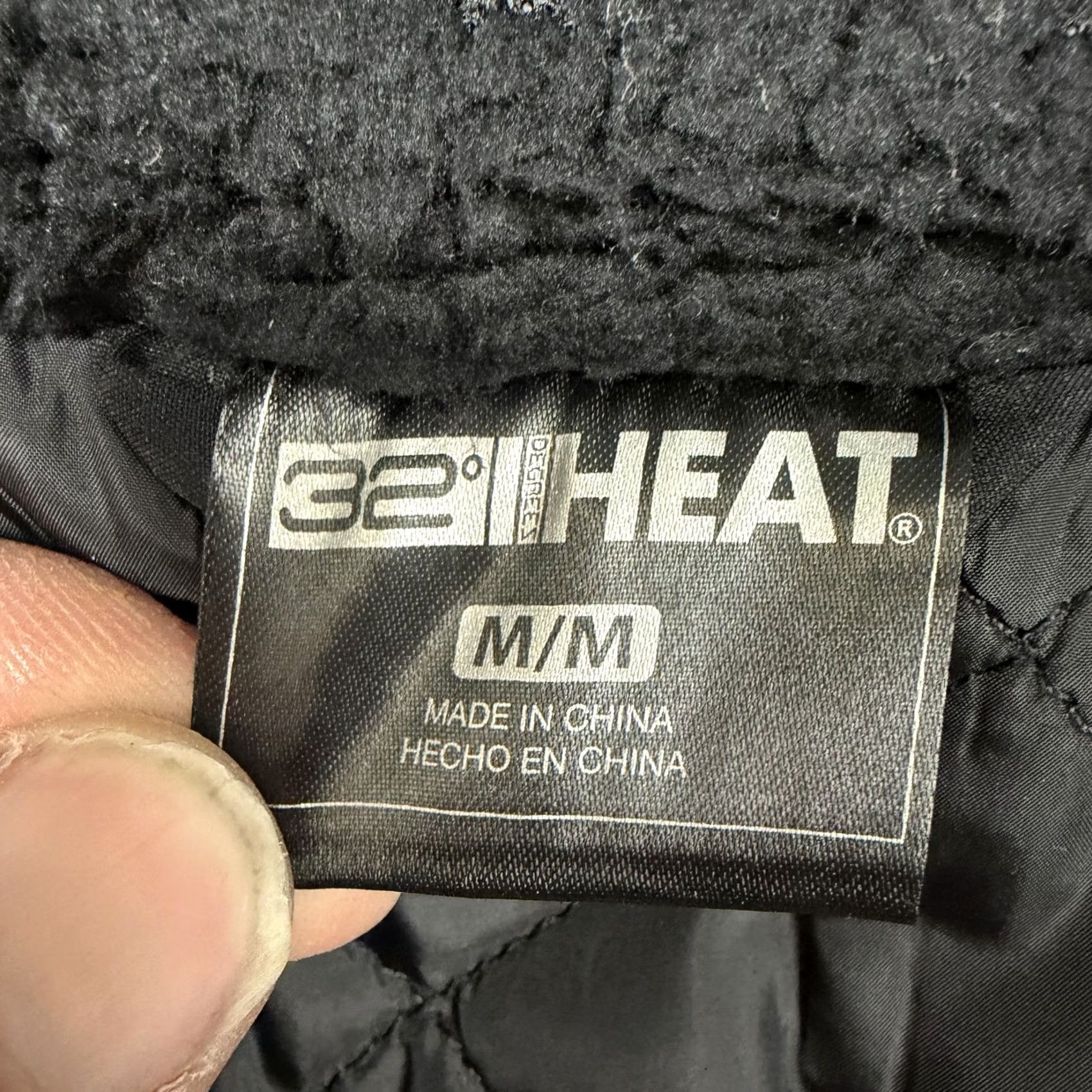 Vintage 32 Degrees Heat Bomber Jacket M Sherpa Fleece Full Zip Thermal Black Mens Casual Winter Size US M / EU 48-50 / 2 - 7 Thumbnail