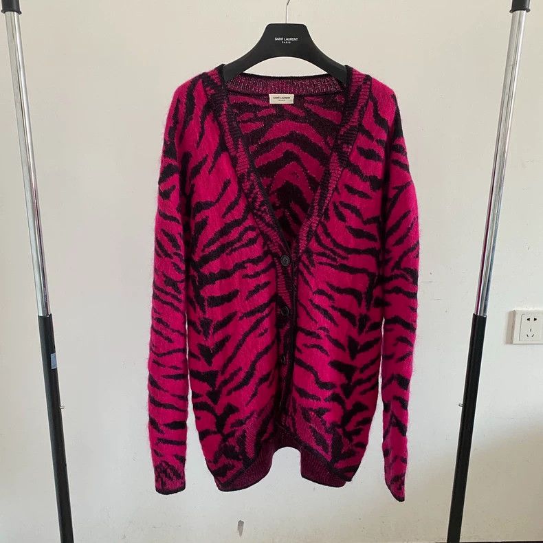 Saint Laurent Paris saint Laurent paris19FW Autumn/Winter Rosy Zebra Sweater 2 Size US XS / EU 42 / 0 - 1 Thumbnail