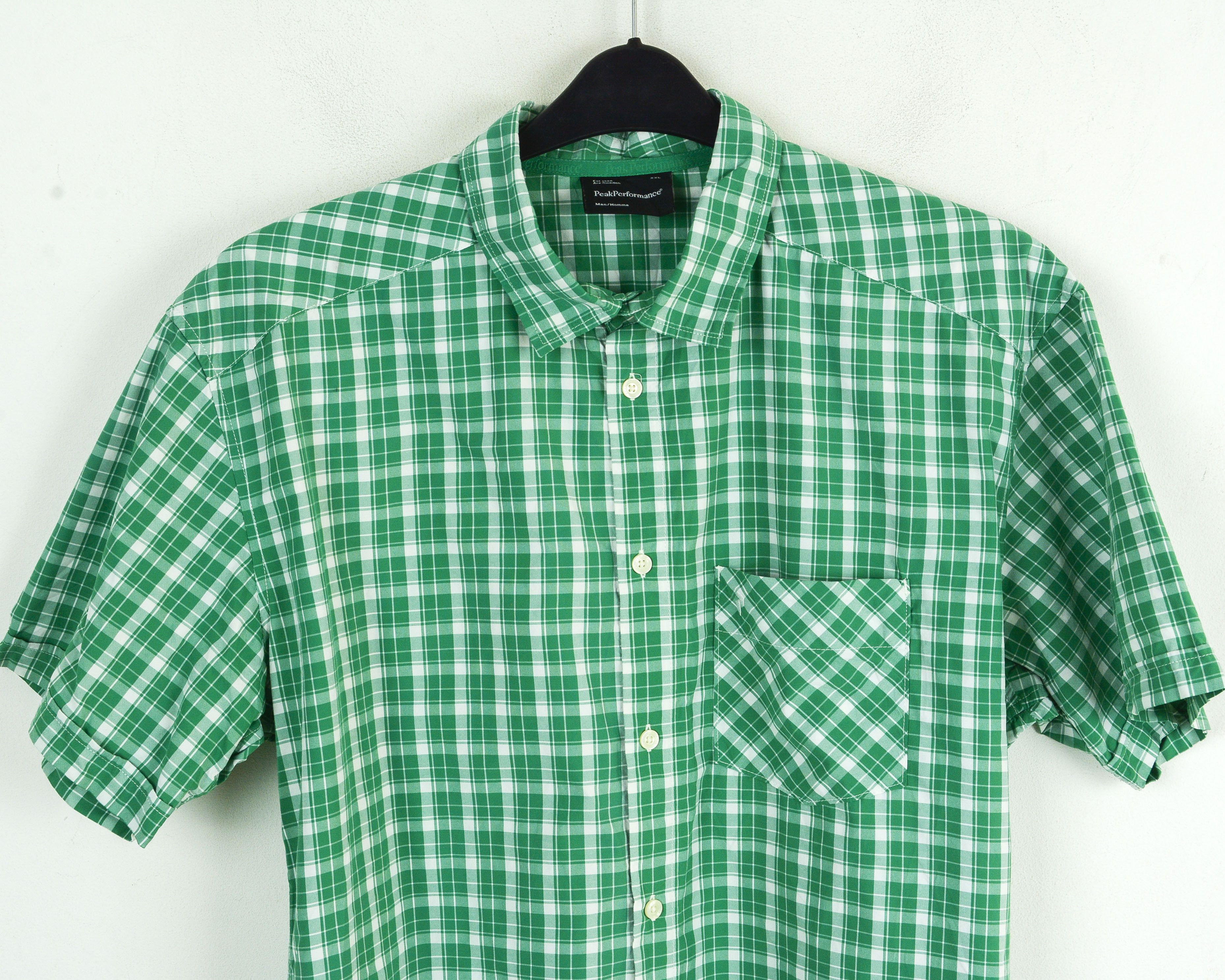 Peak Performance PEAK PERFORMANCE Shirt Checked Short Sleeved Top Size US XXL / EU 58 / 5 - 2 Thumbnail