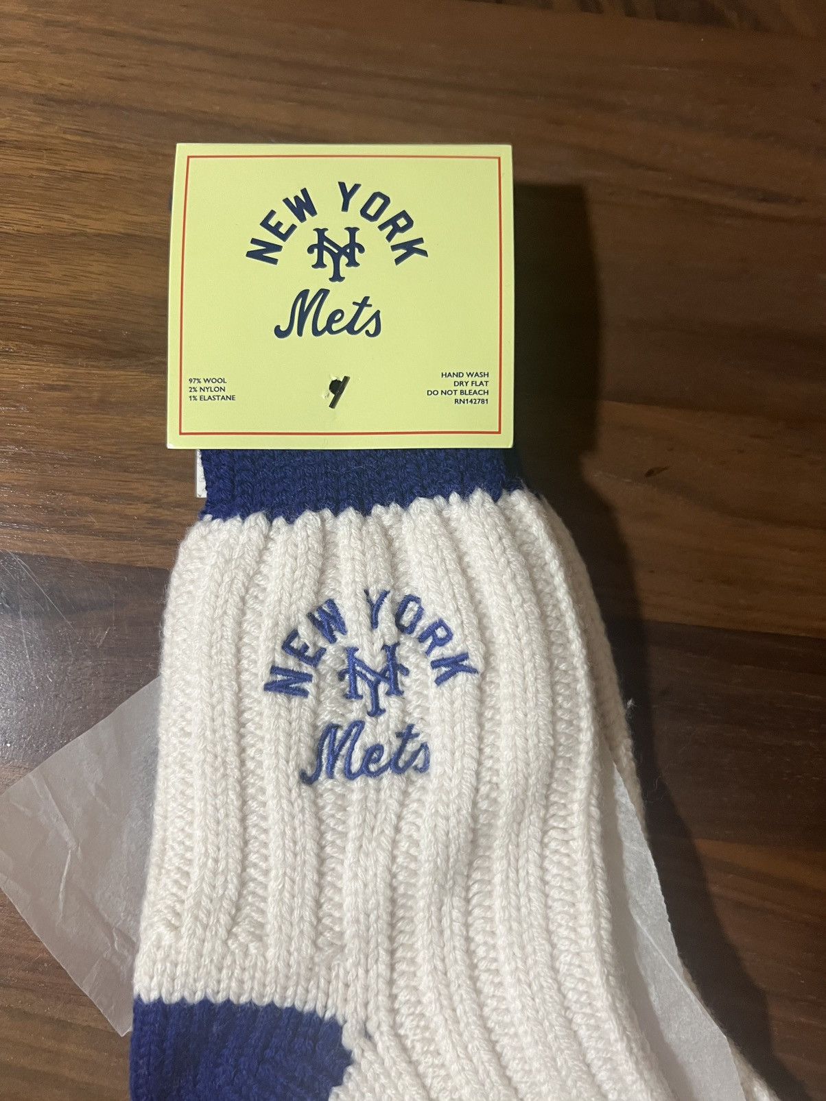 Aime Leon Dore Aime Leon Dore ALD New York Mets Sock Embroidered Wool Socks Size ONE SIZE - 2 Thumbnail
