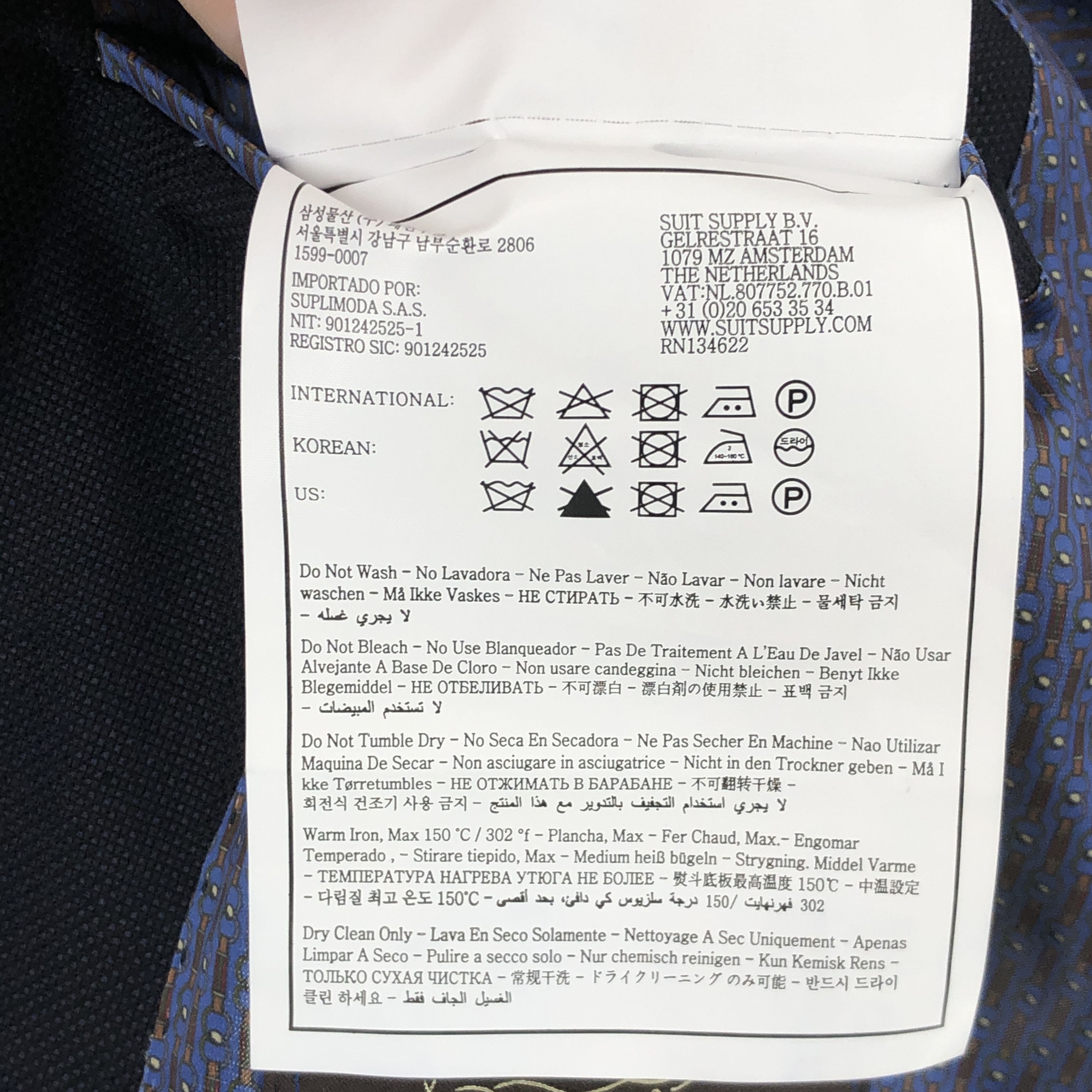 Suitsupply La Spalla Wool Blazer Size L (EU:102; UK:42L; US:42L) Size 42L - 10 Thumbnail