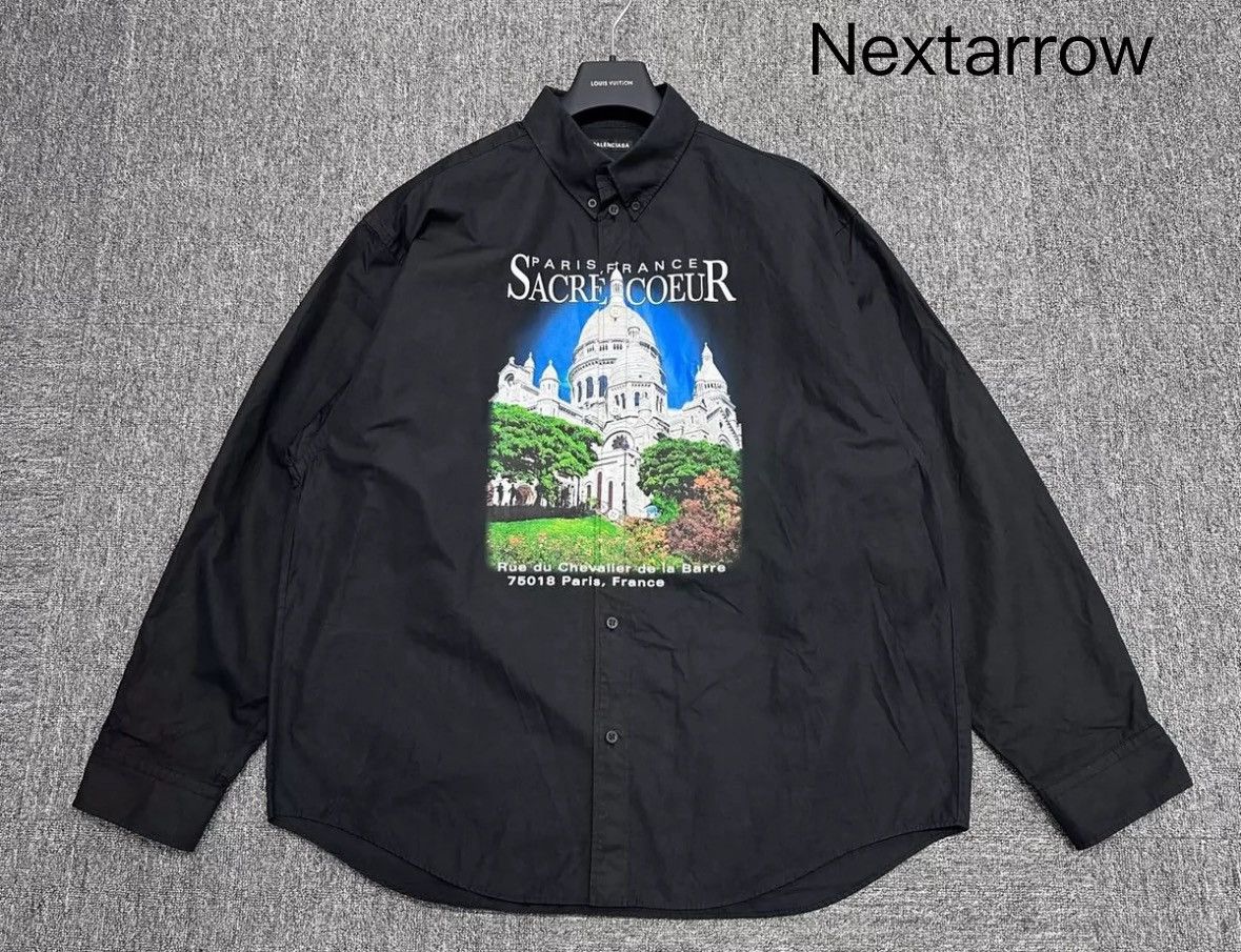 Balenciaga Balenciaga church printed shirt2412-Nextarrow Size US S / EU 44-46 / 1 - 1 Thumbnail