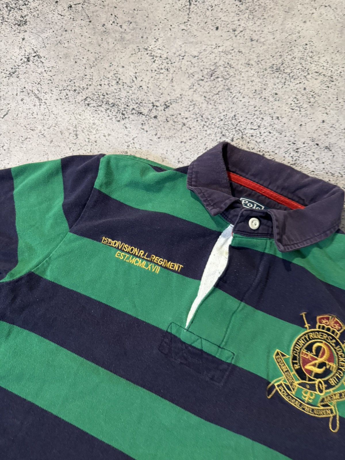 Polo Ralph Lauren Vintage 90s Polo T-Shirt Polo Ralph Lauren New York Striped Size US M / EU 48-50 / 2 - 6 Thumbnail
