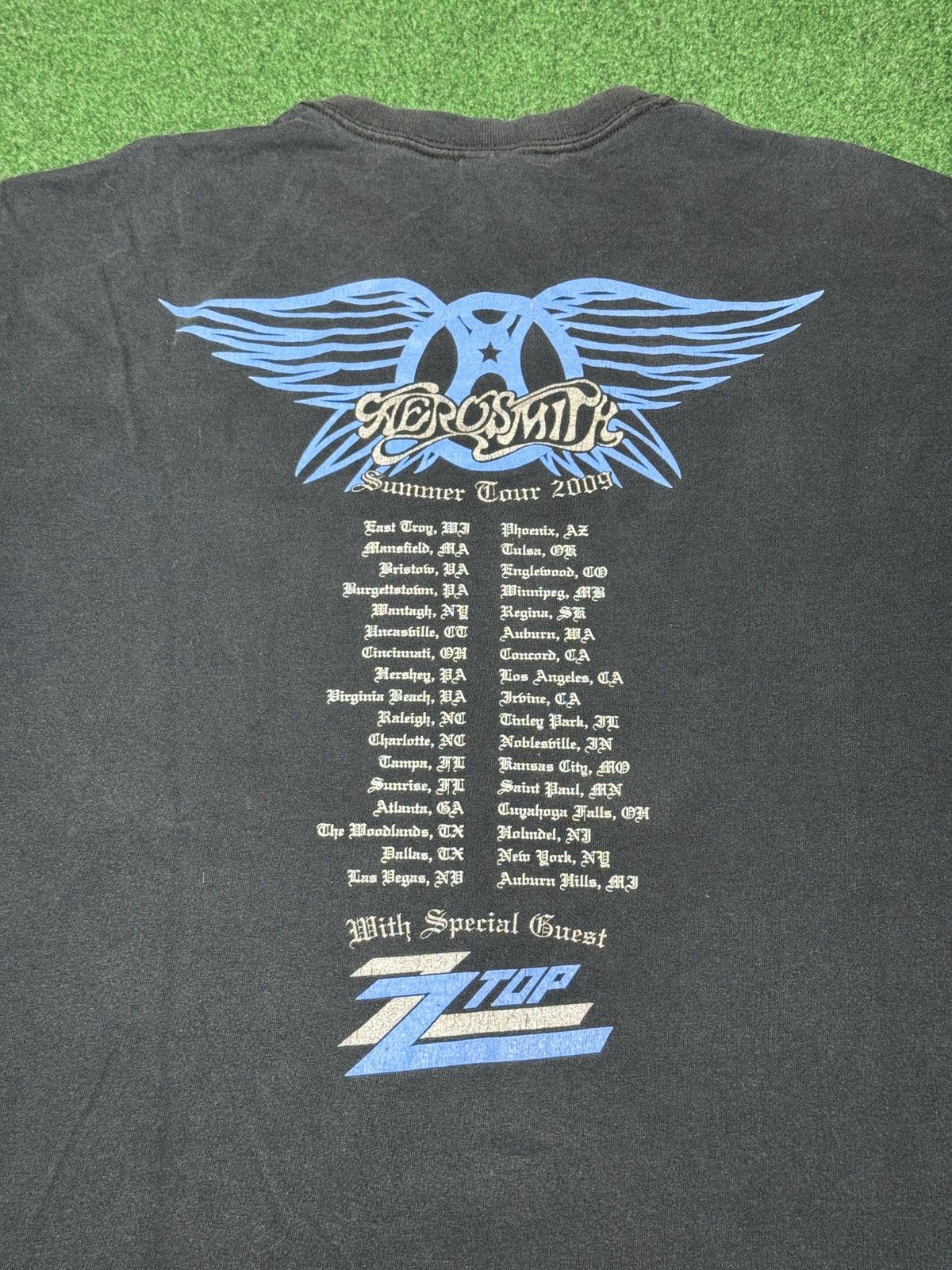 Band Tees Y2K Aerosmith Large Concert Tour ZZ Top Black Band T Shirt Size US L / EU 52-54 / 3 - 4 Thumbnail