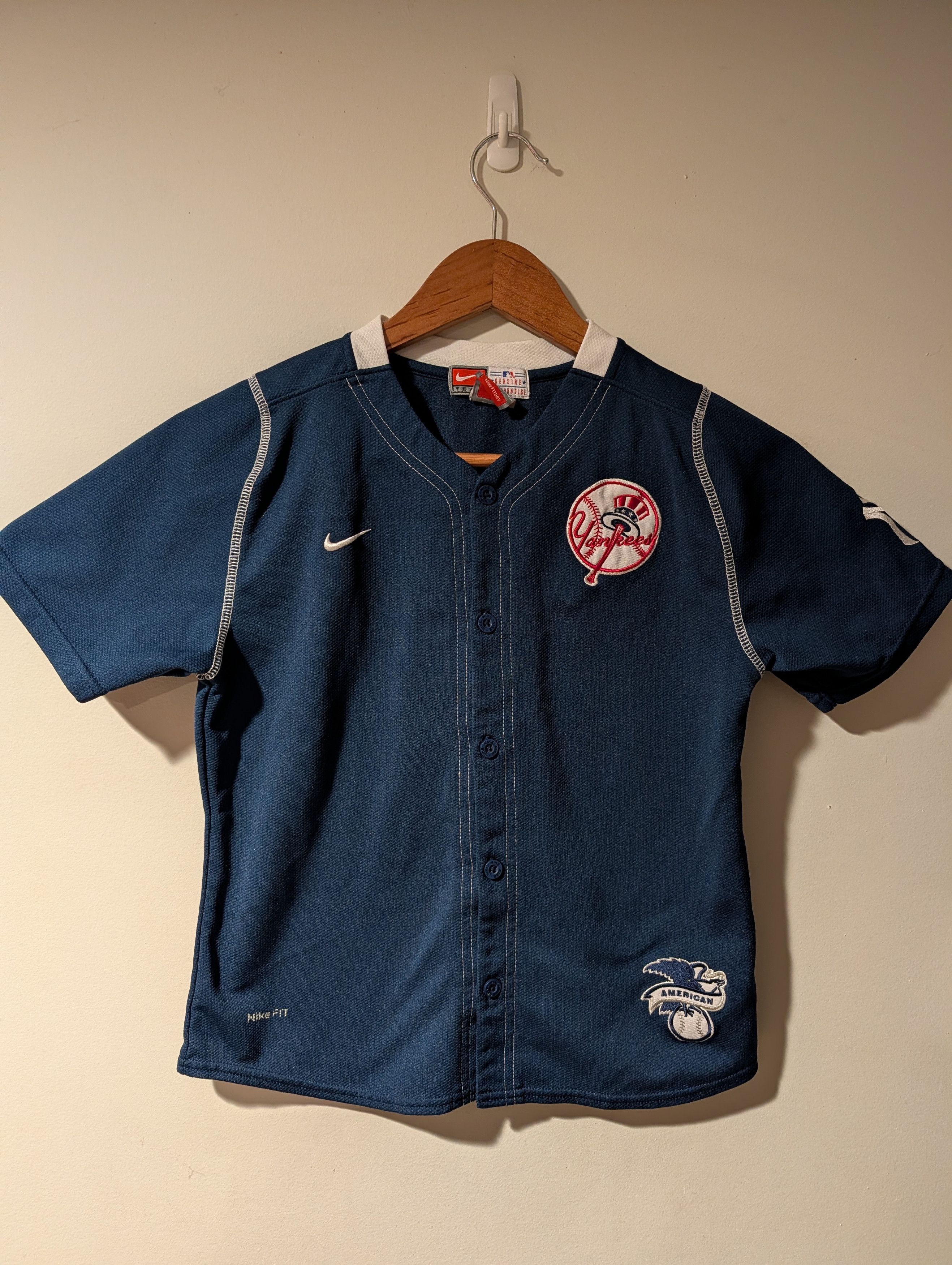 MLB Nike Team New York Yankees Baseball Jersey YOUTH MLB Sewn Size US L / EU 52-54 / 3 - 1 Thumbnail