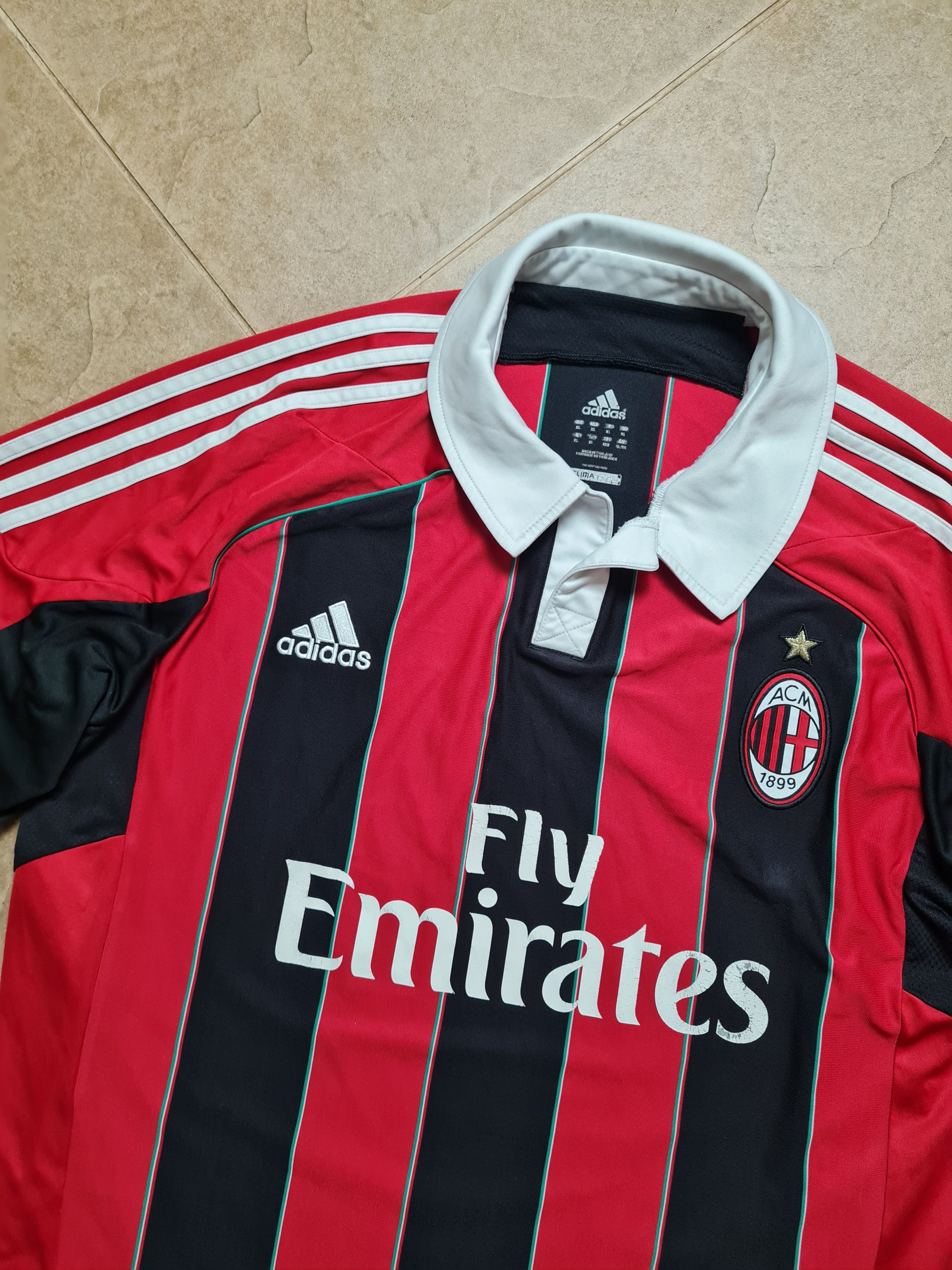 Adidas AC Milan Home Football Shirt 2012-13 Adidas X23680 Size US XL / EU 56 / 4 - 7 Thumbnail